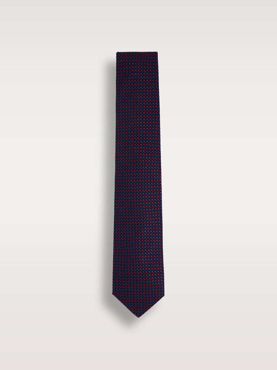 Corbata 100% seda micropuntos