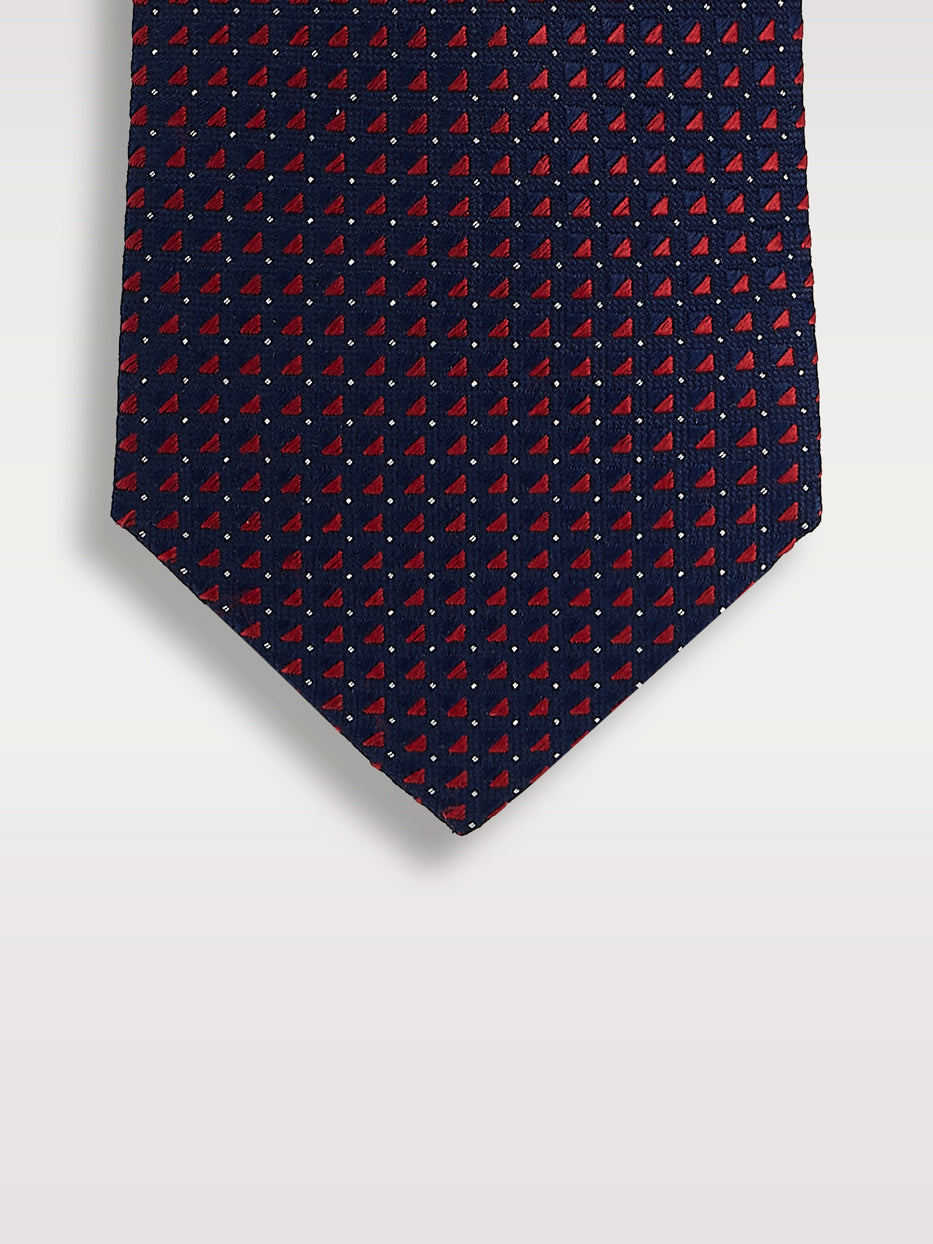 Corbata 100% seda micropuntos