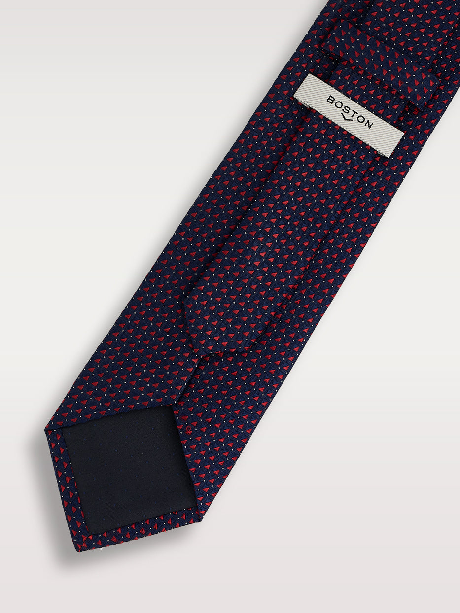 Corbata 100% seda micropuntos