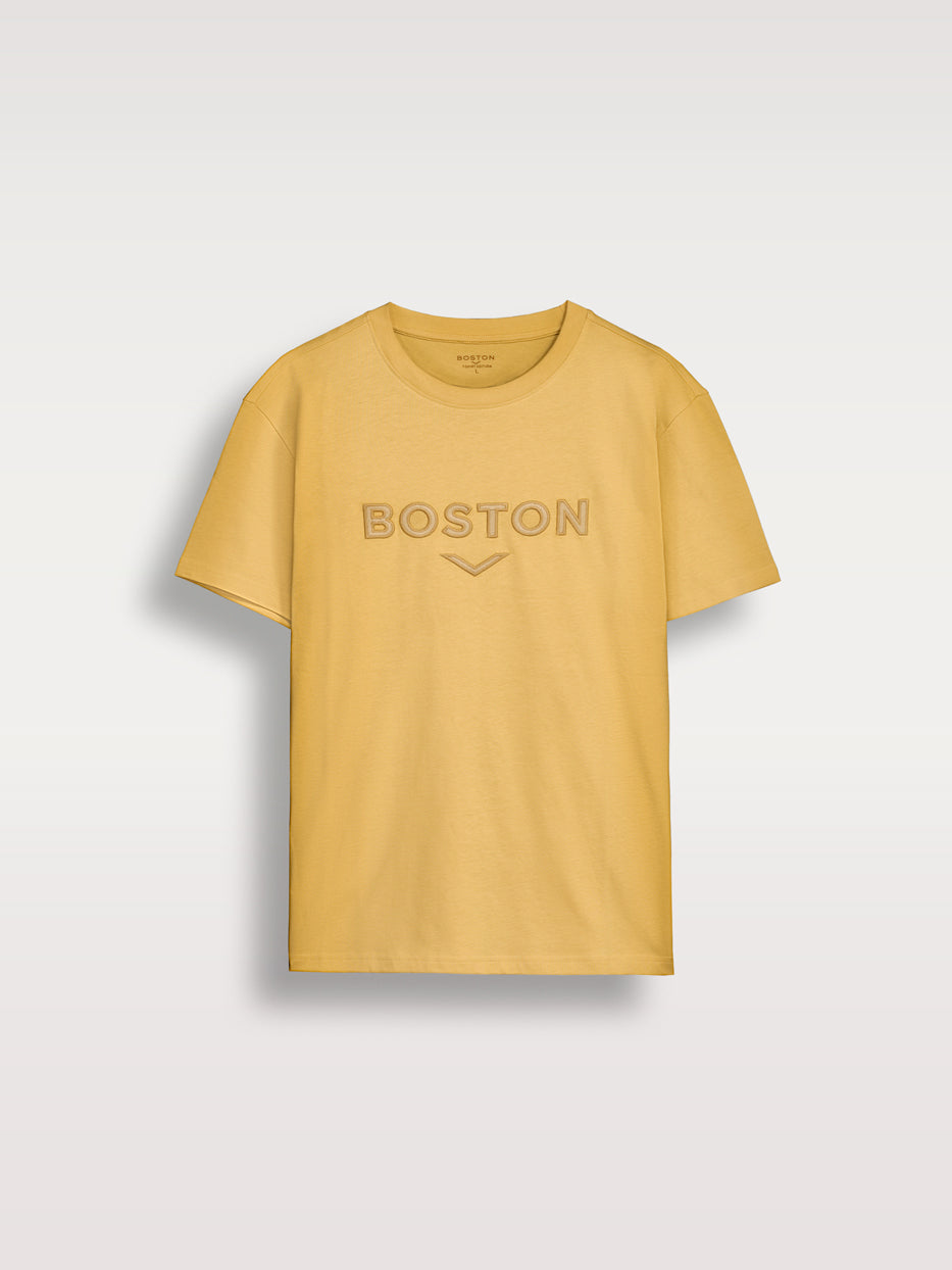 Camiseta confort logo bordado