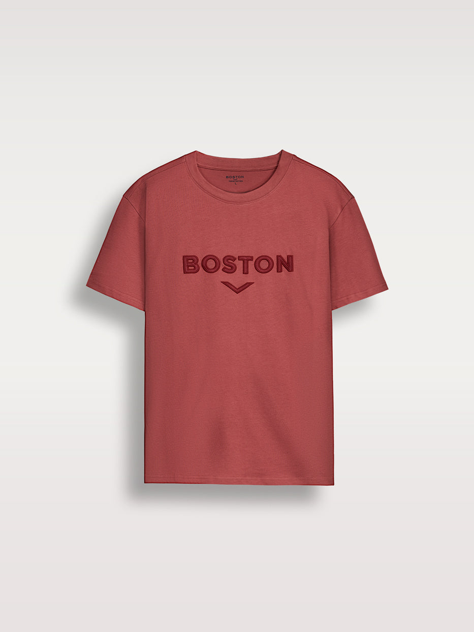Camiseta confort logo bordado