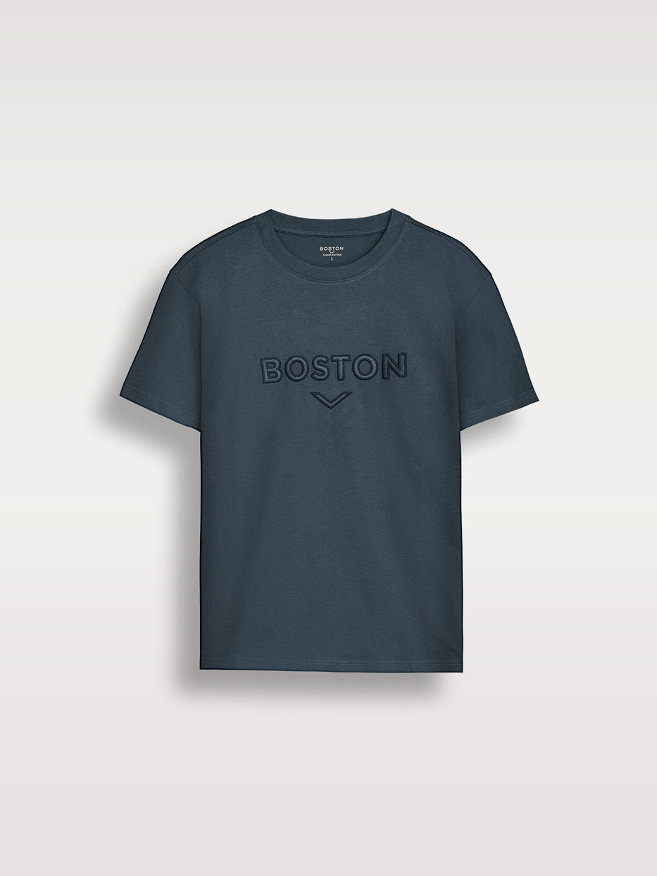 Camiseta confort logo bordado