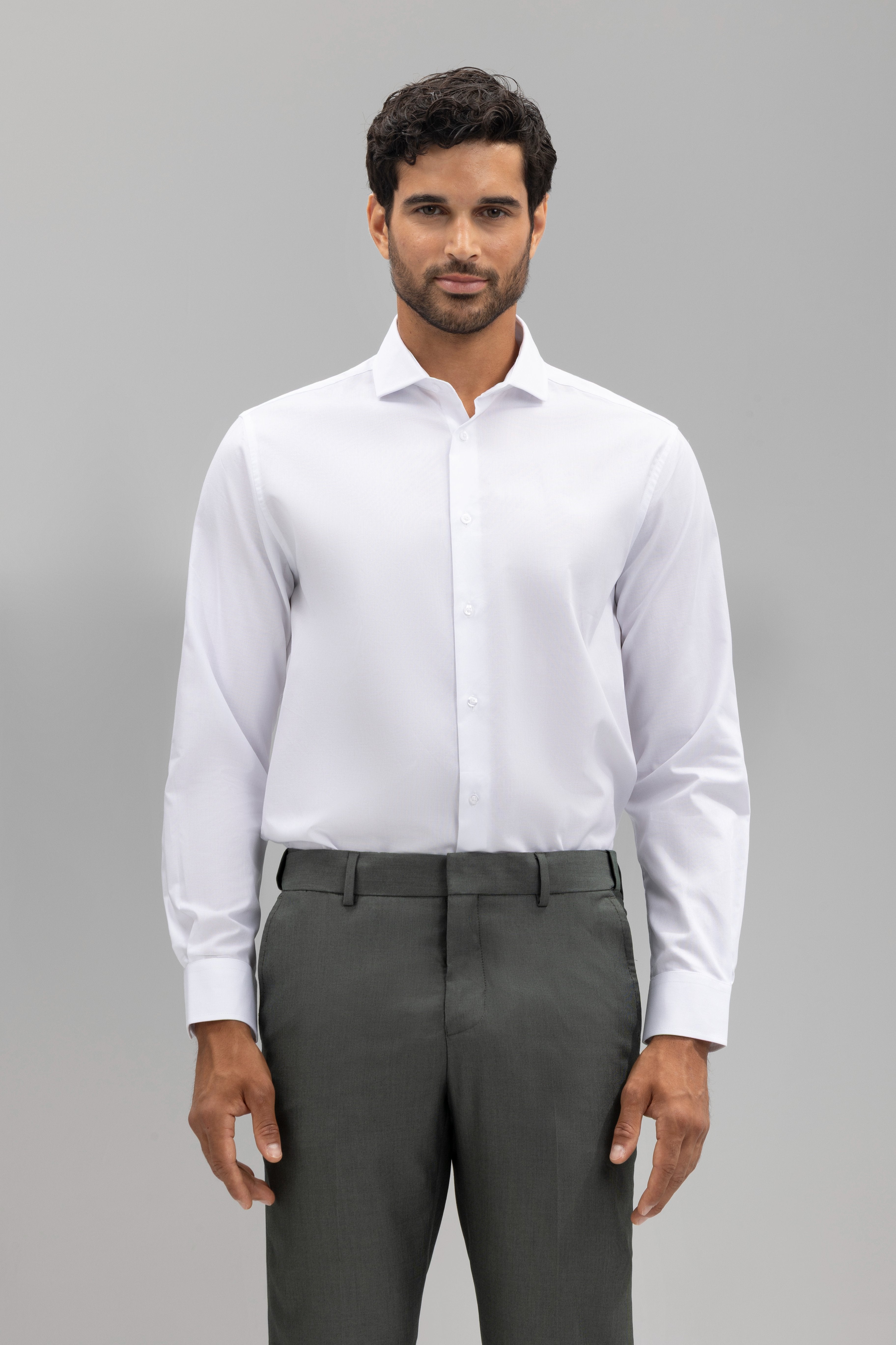 Camisa vestir regular fit estructura