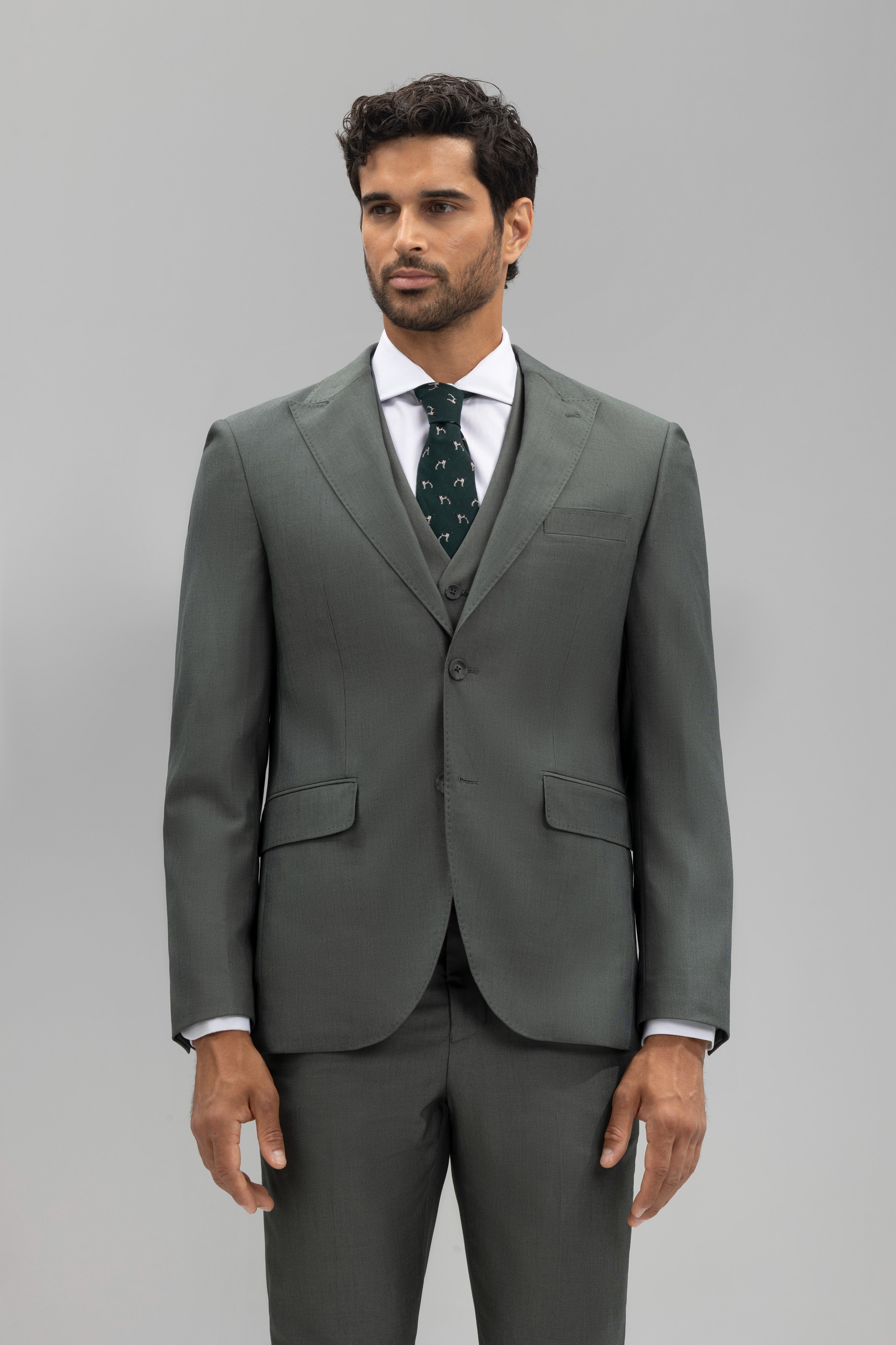 Americana traje slim fit estructura