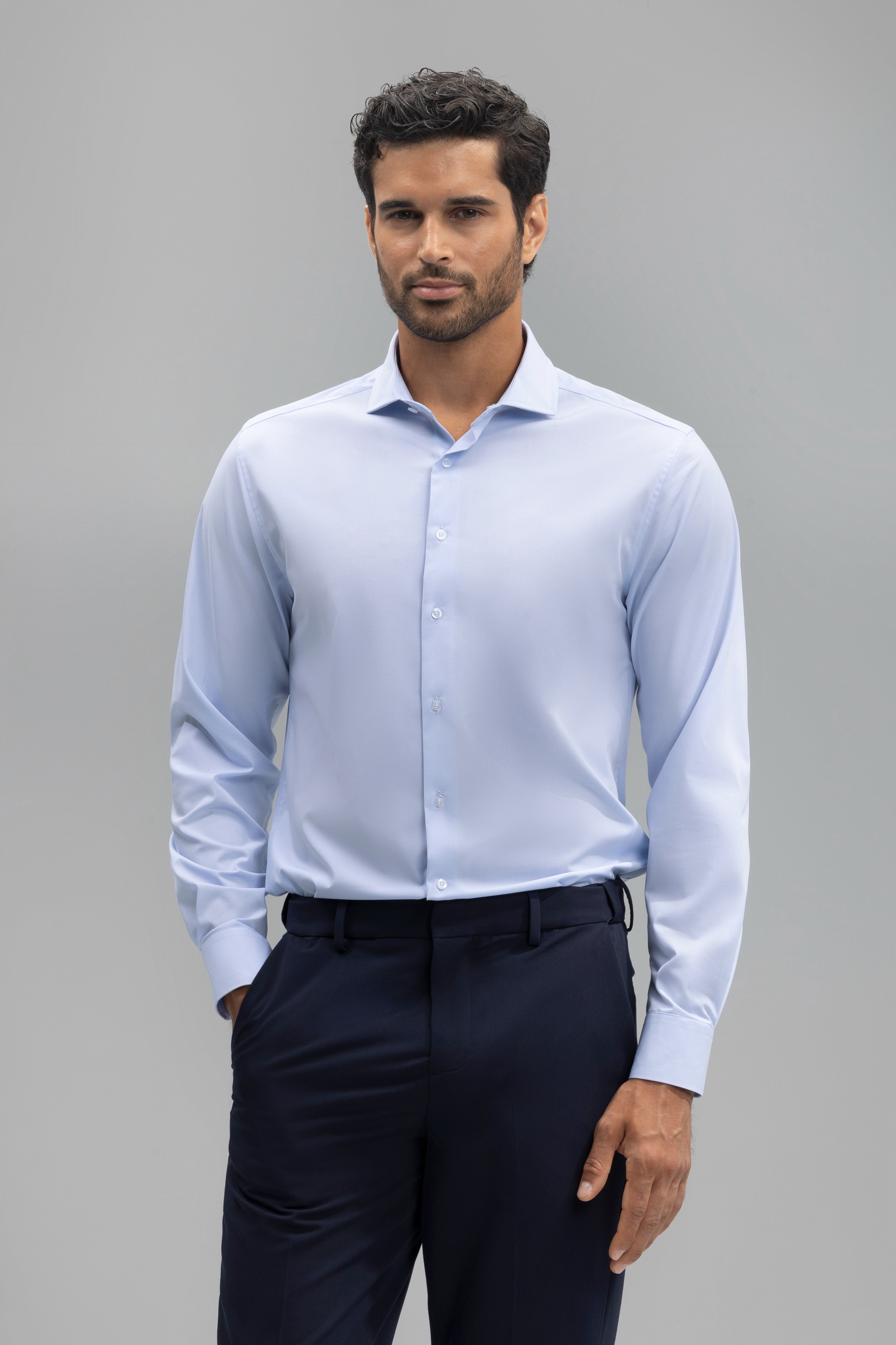 Camisa vestir slim fit water repellent