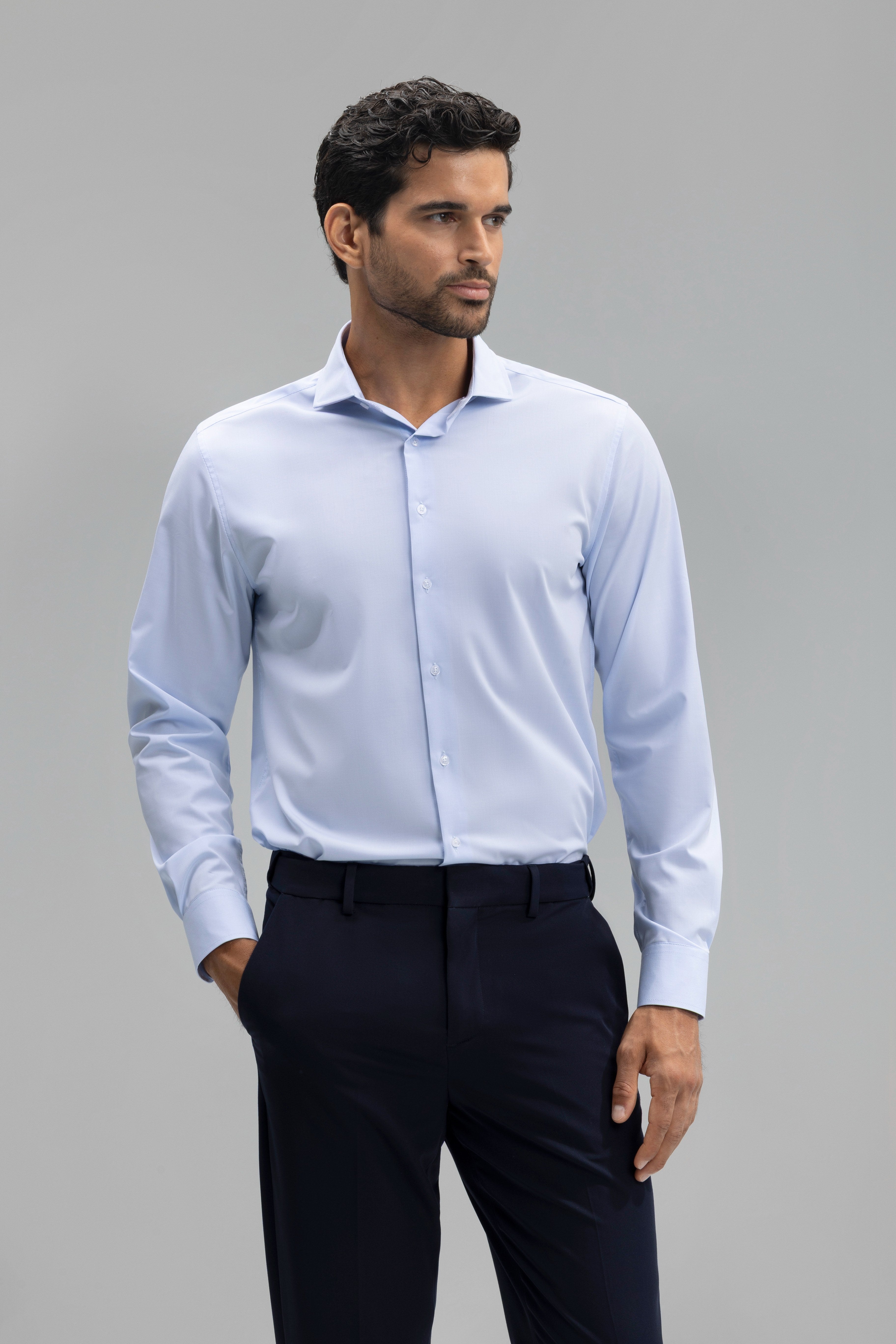 Camisa vestir slim fit water repellent