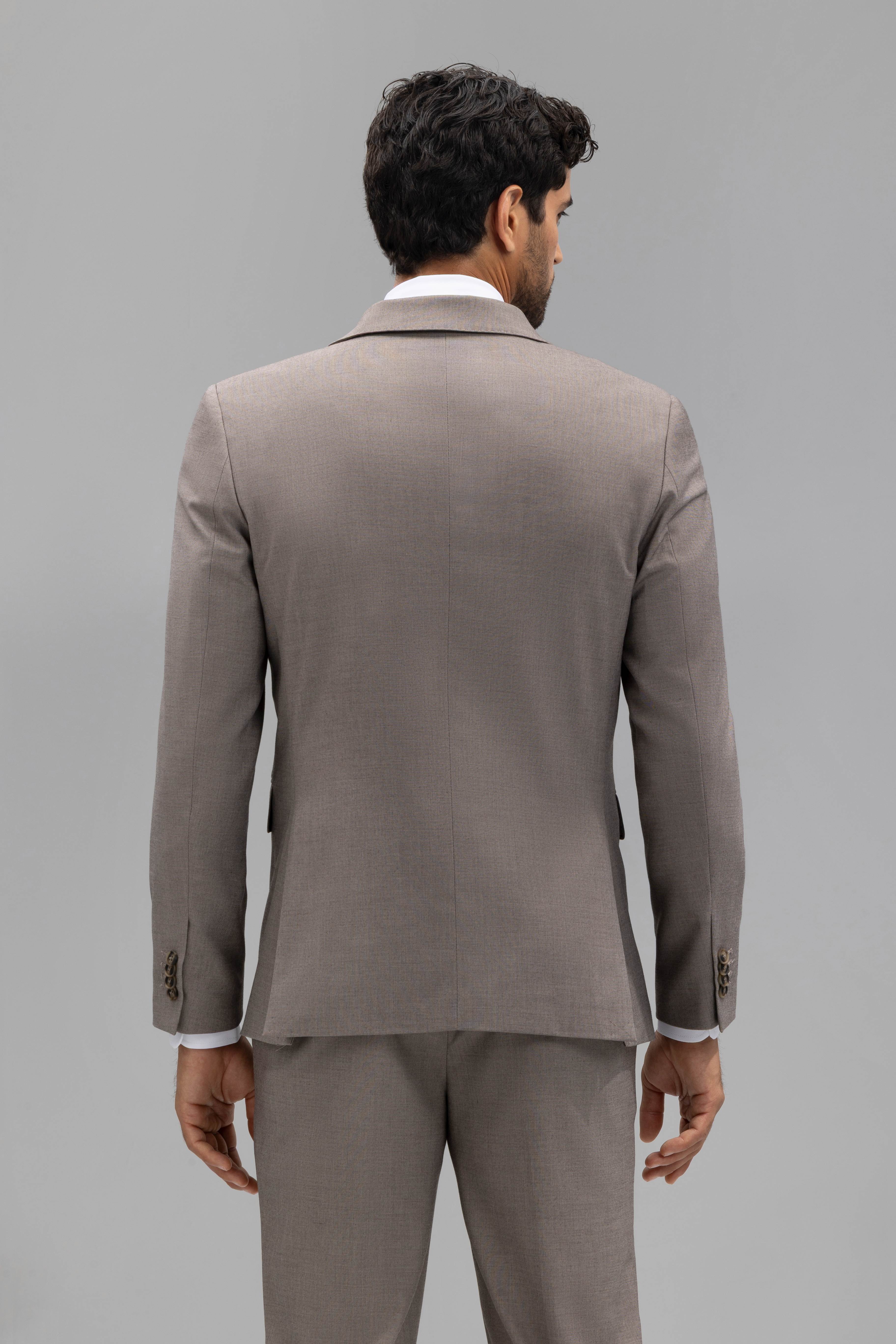 Americana traje alim fit falso liso