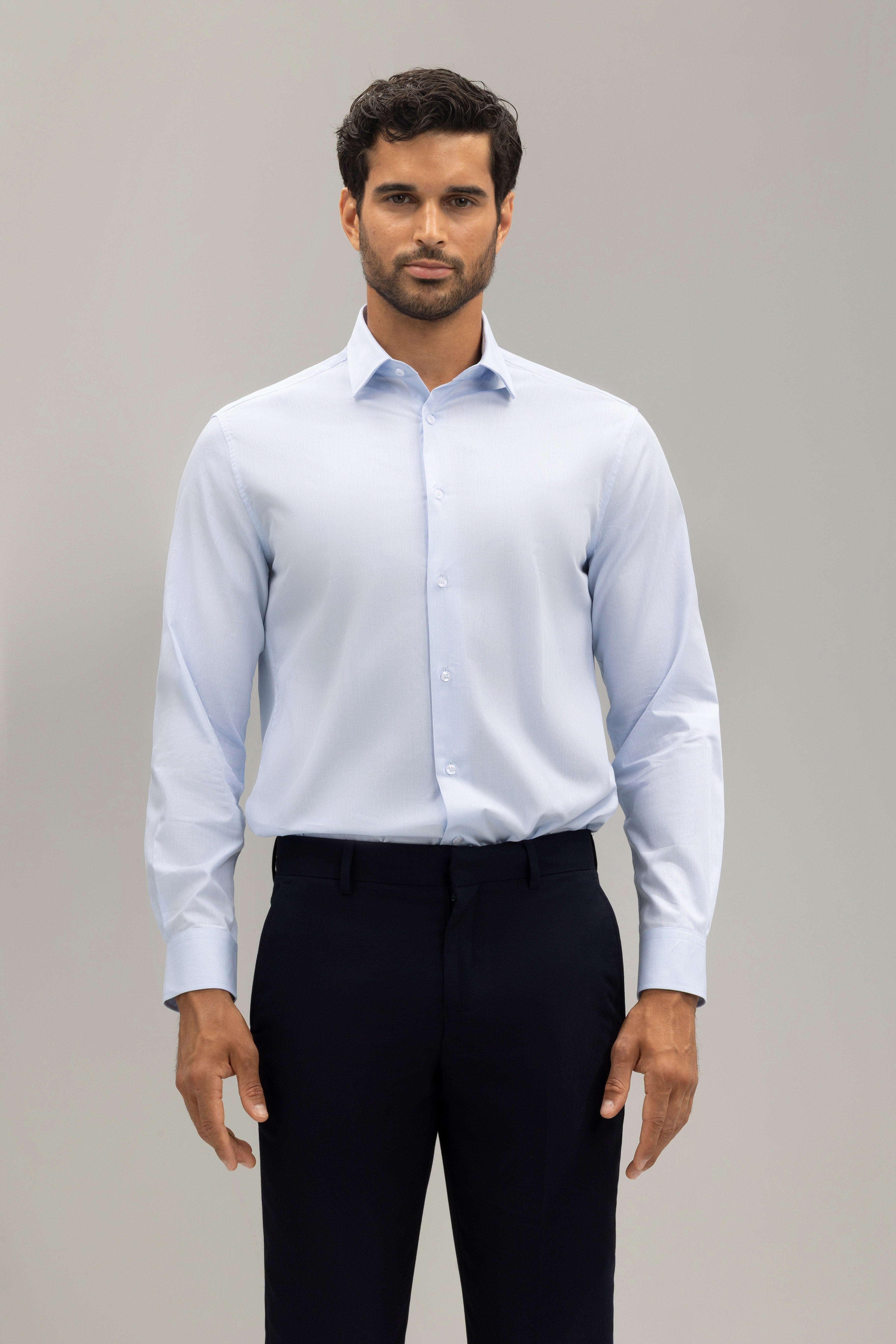 Camisa vestir slim fit estructura