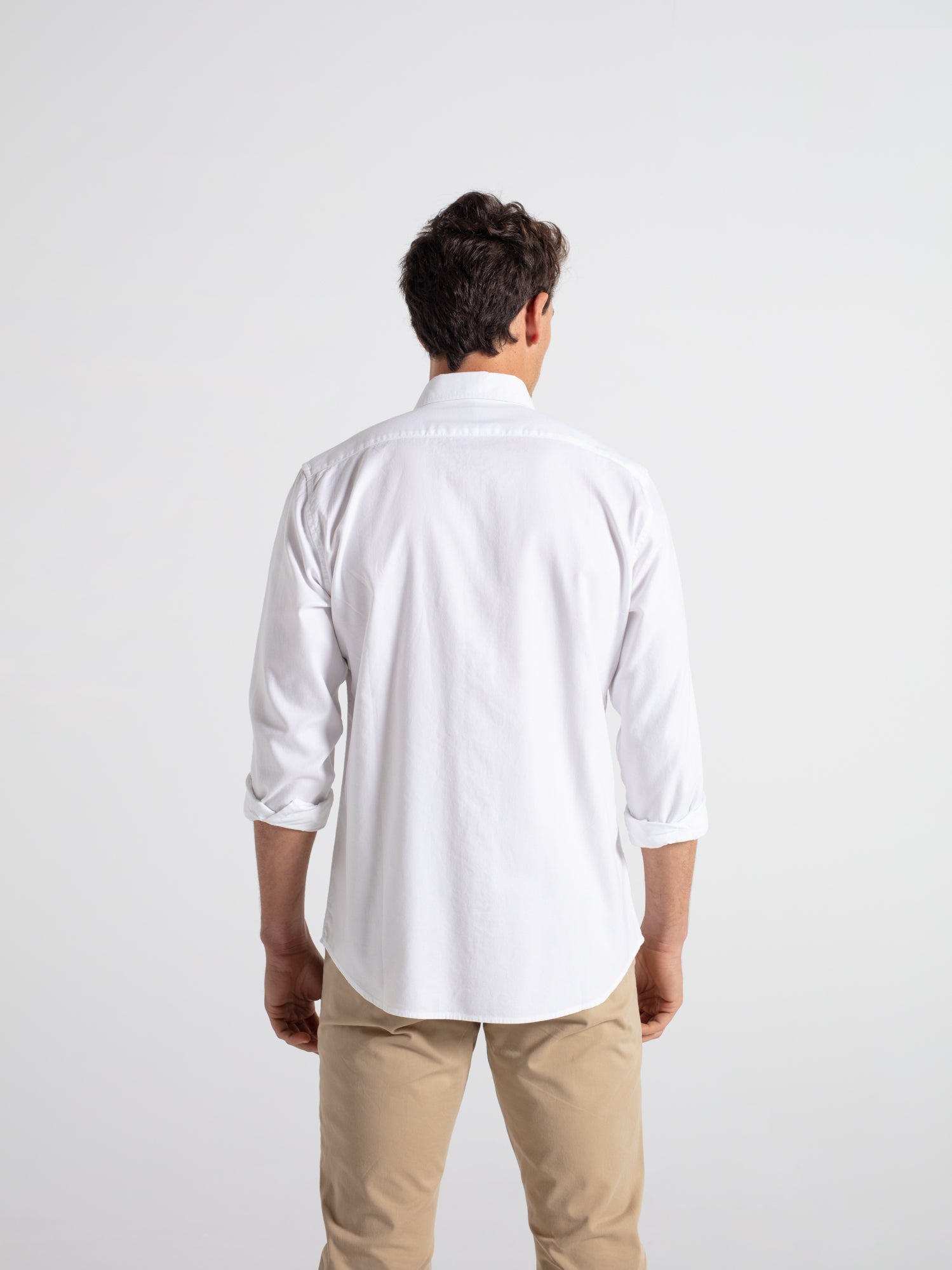 Slim-fit cotton oxford shirt