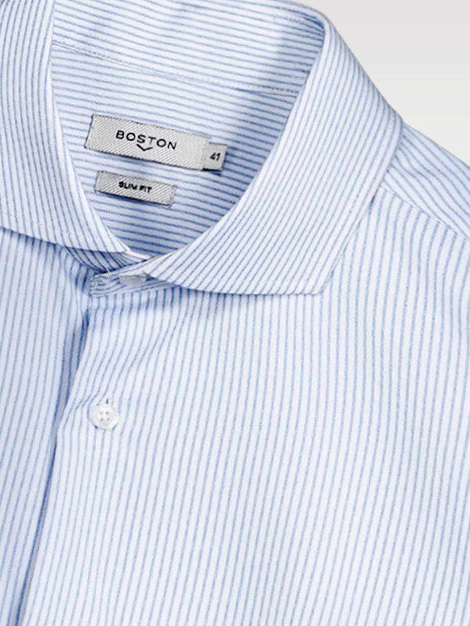 Bamboo striped stretch shirt