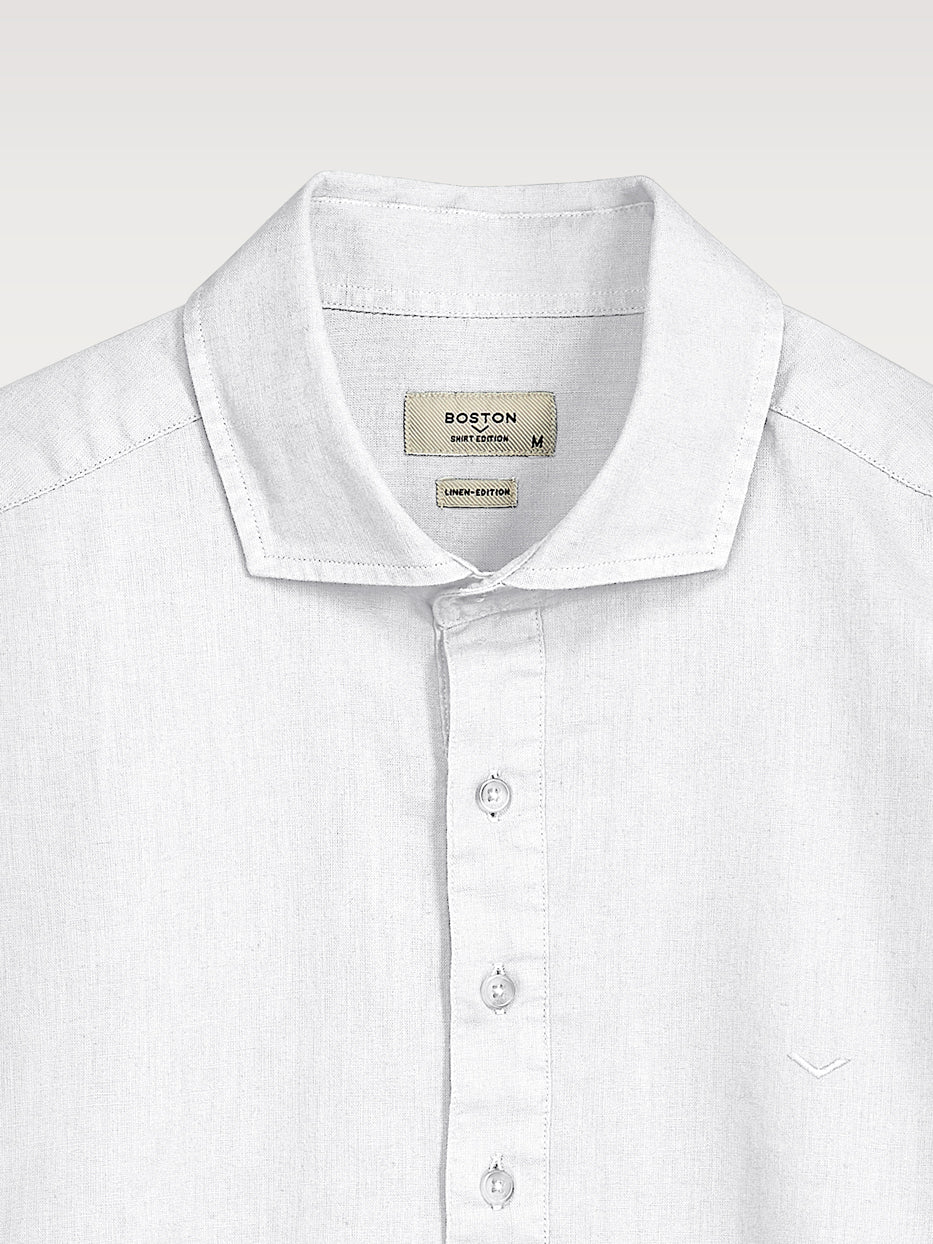 linen polo shirt