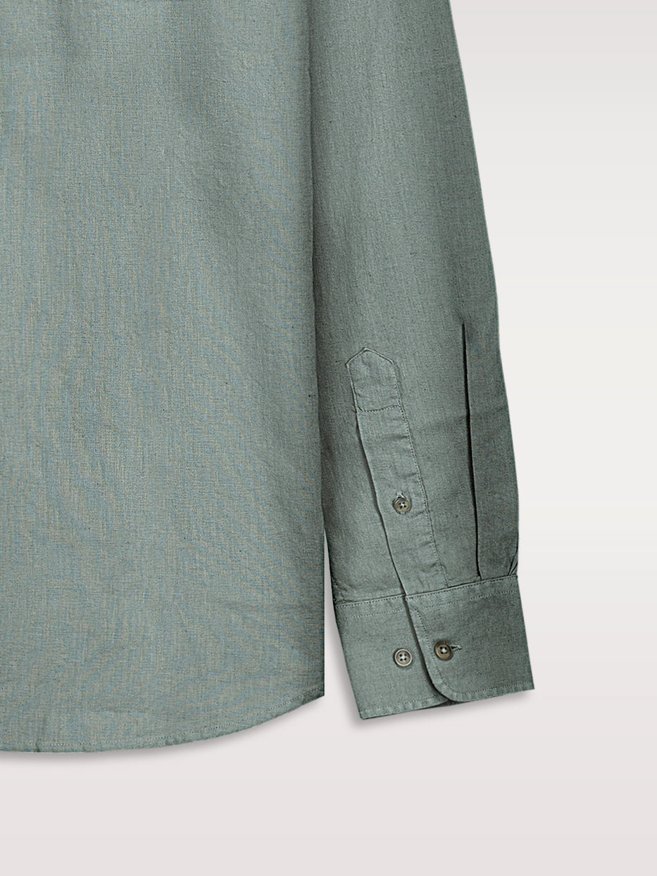linen polo shirt
