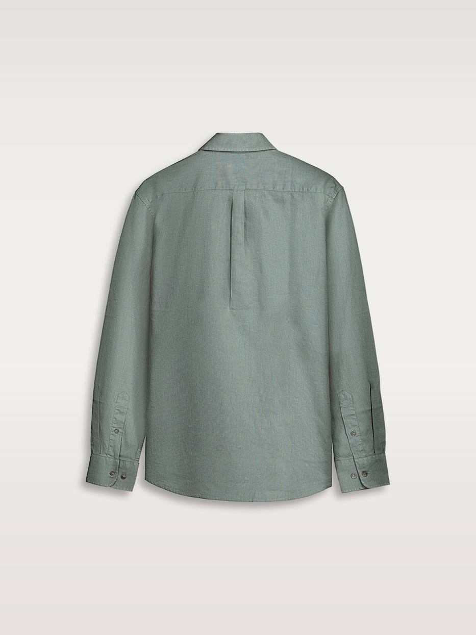 linen polo shirt