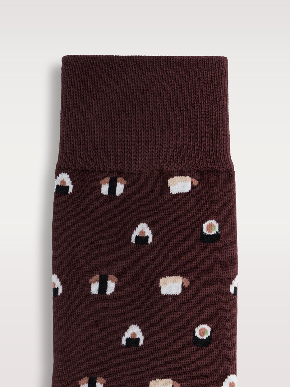 Calcetines estampados sushi