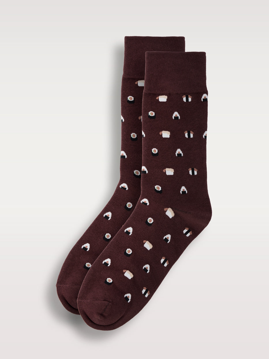 Calcetines estampados sushi