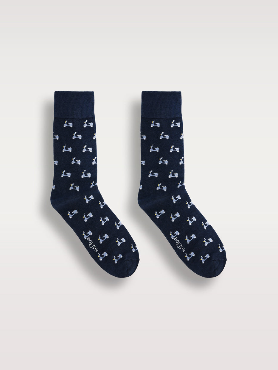 Calcetines estampados motos