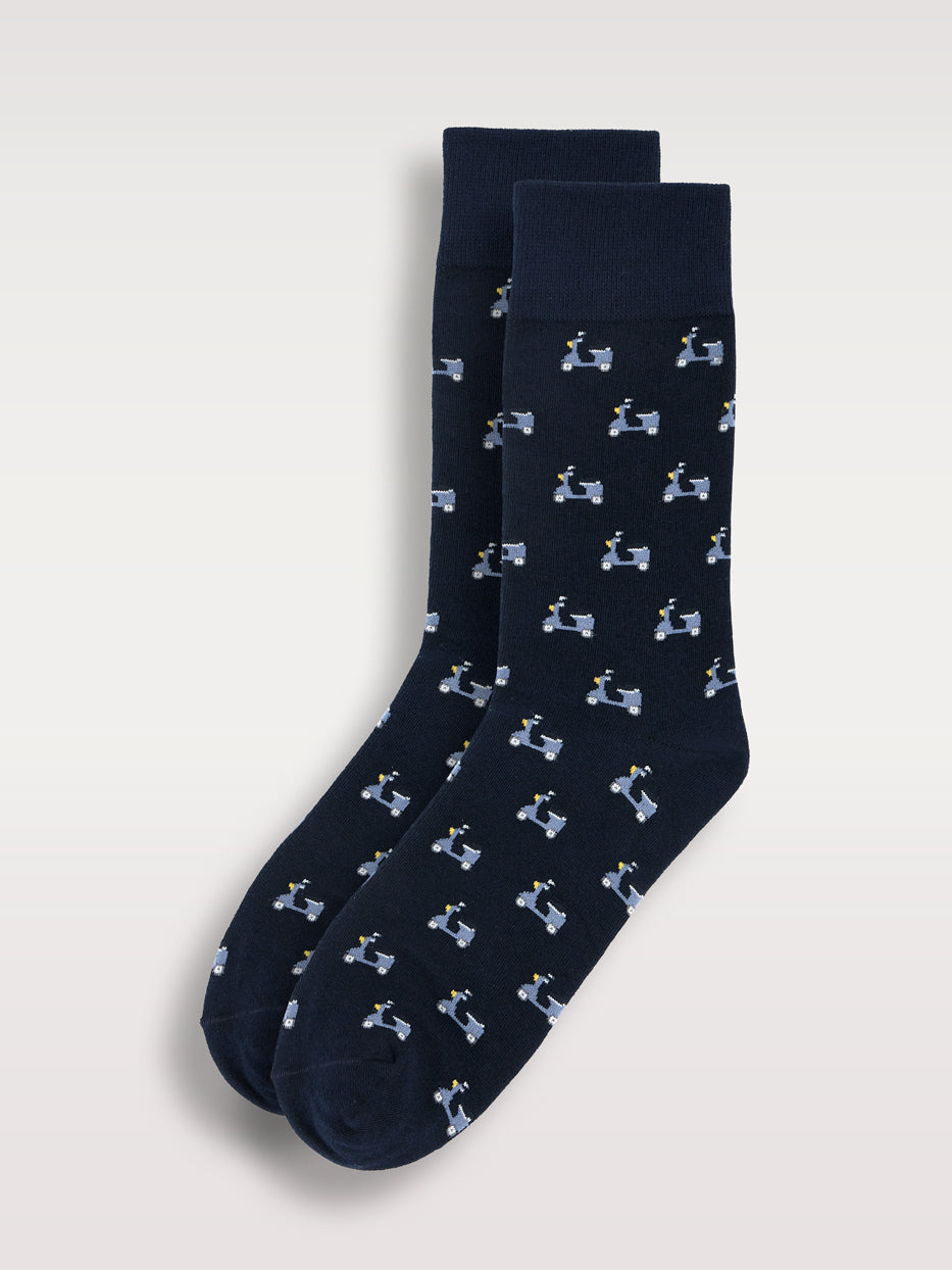 Calcetines estampados motos