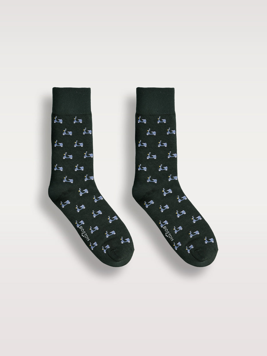 Calcetines estampados motos