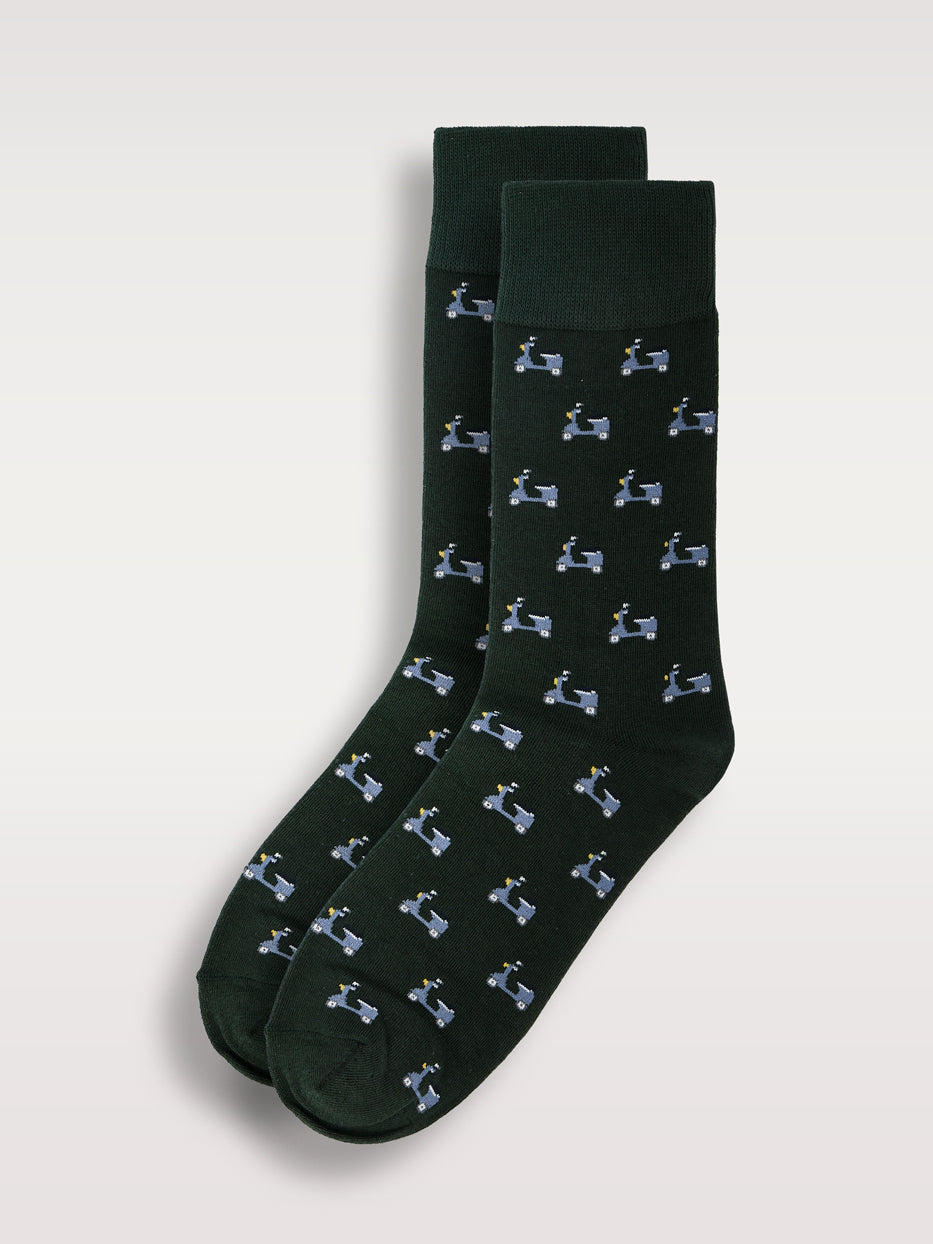 Calcetines estampados motos