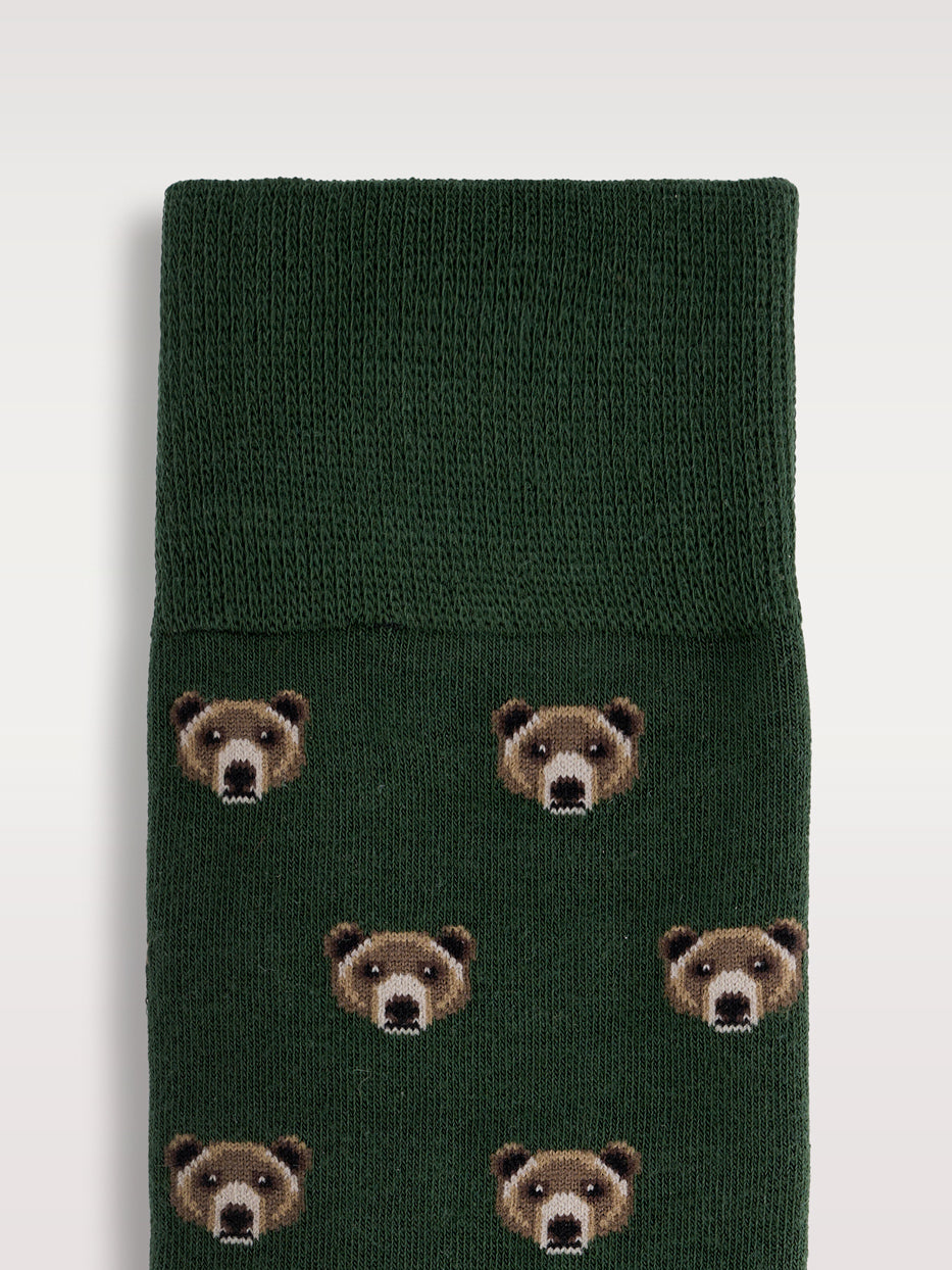 Calcetines estampados osos
