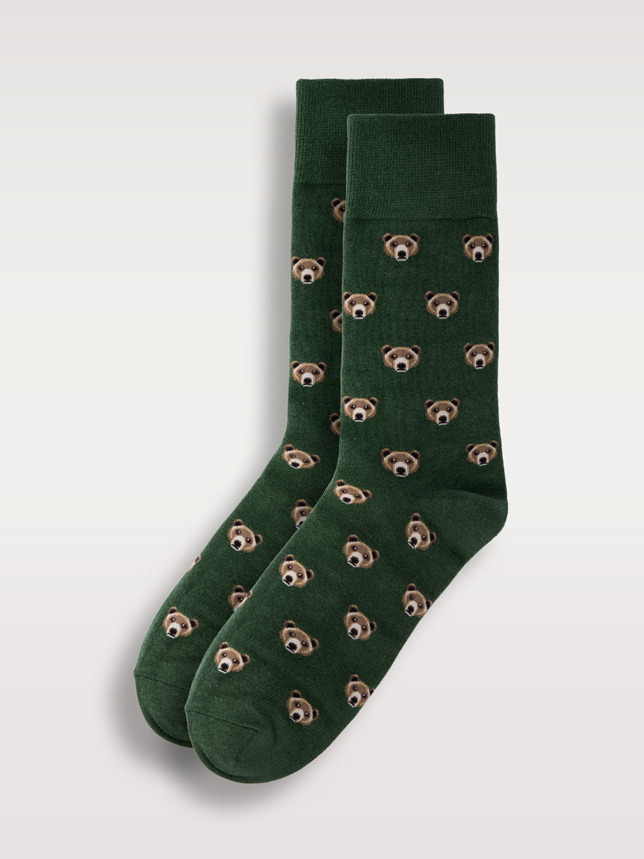 Calcetines estampados osos