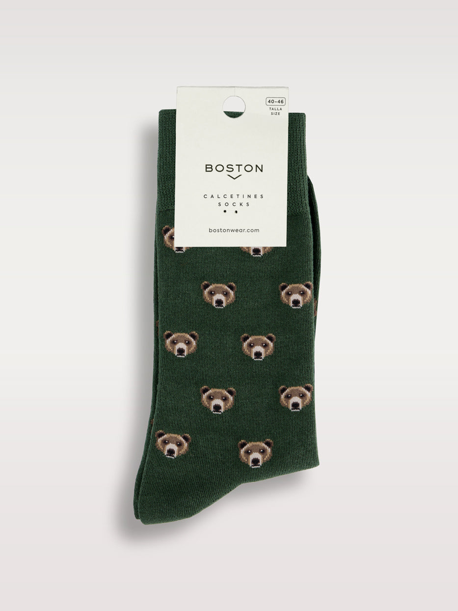 Calcetines estampados osos
