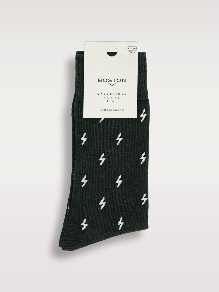 Calcetines estampados rayos