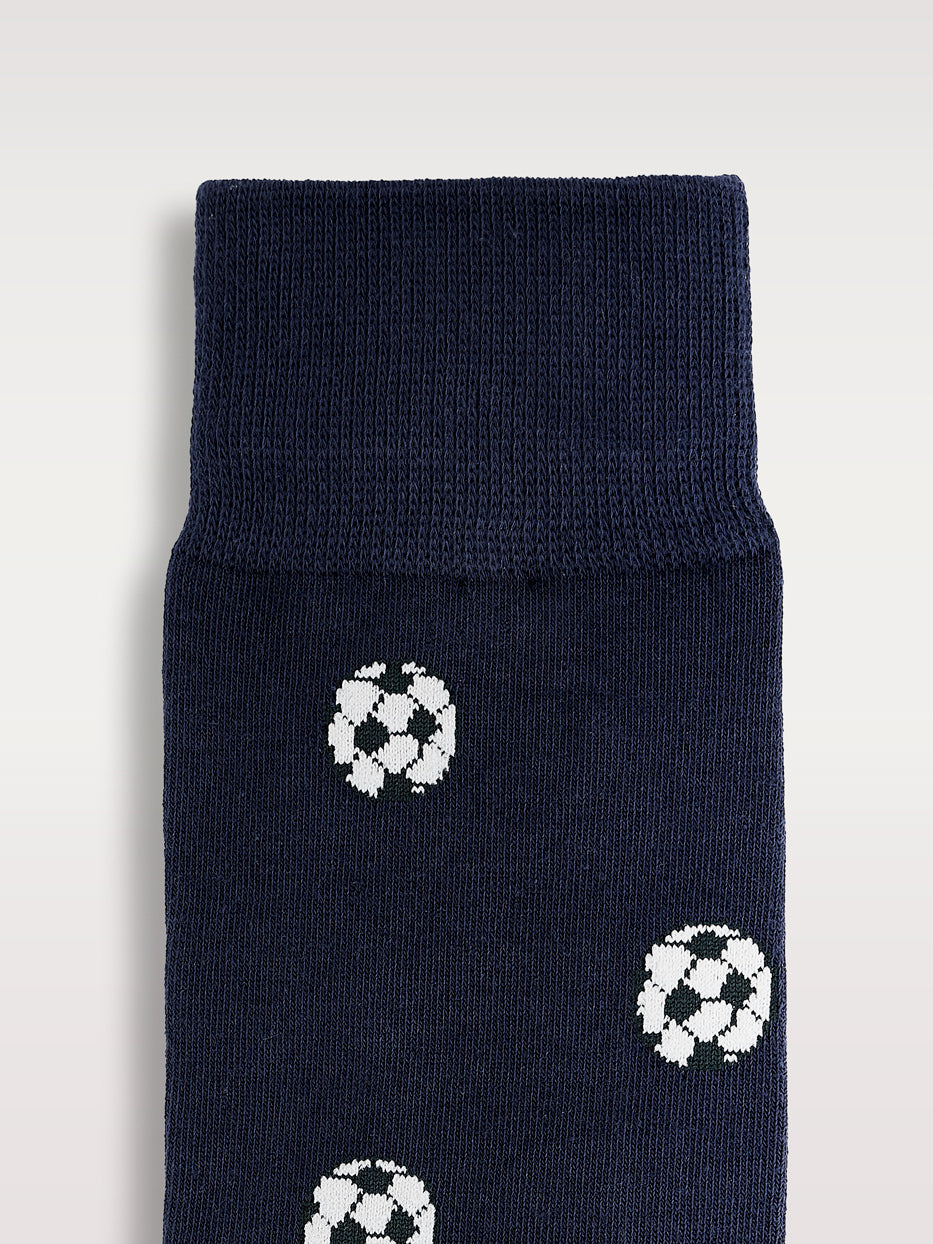 Calcetines estampados fútbol