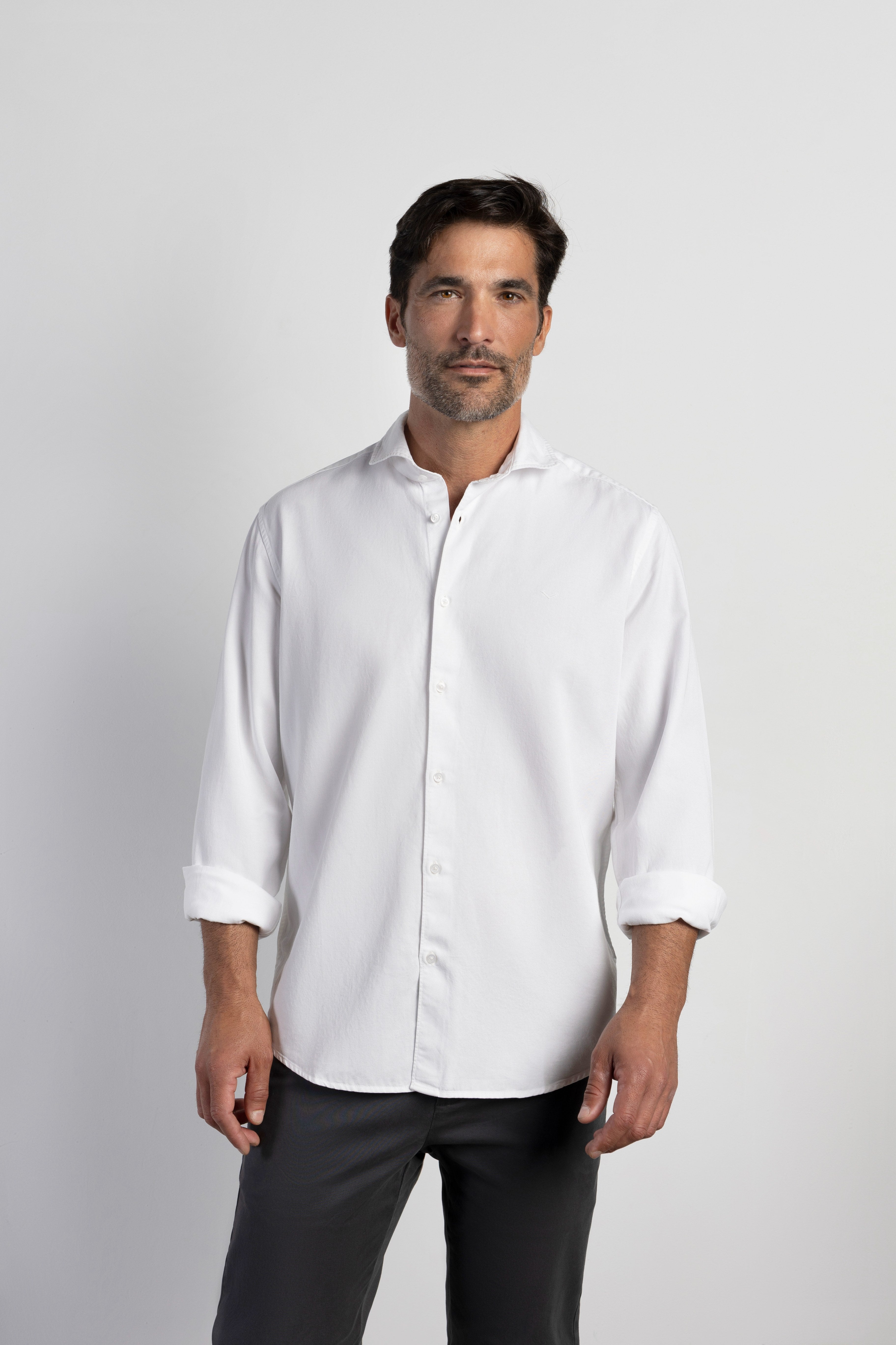 Camisa tencel regular fit