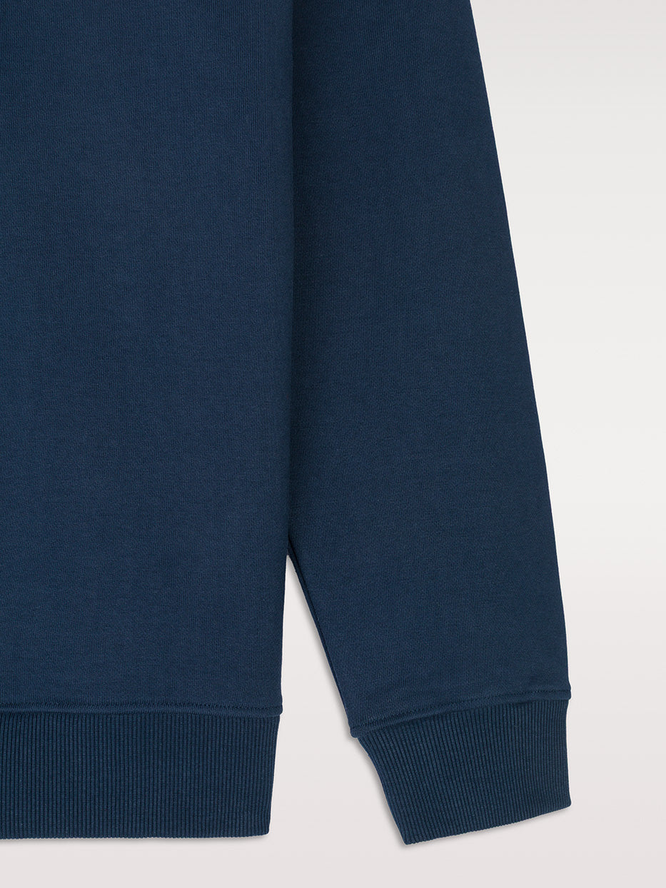 Sudadera cuello chimenea botones