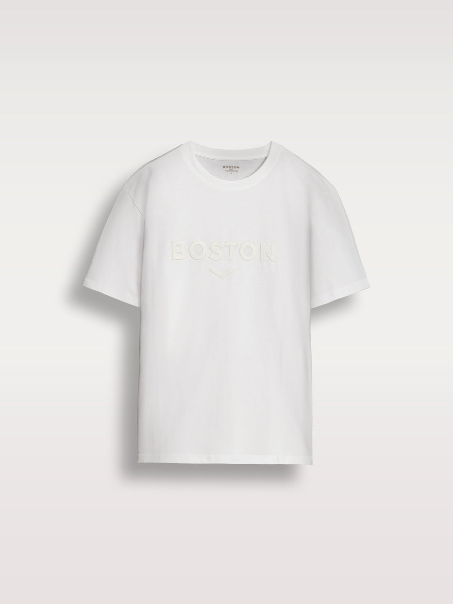 Camiseta confort logo bordado