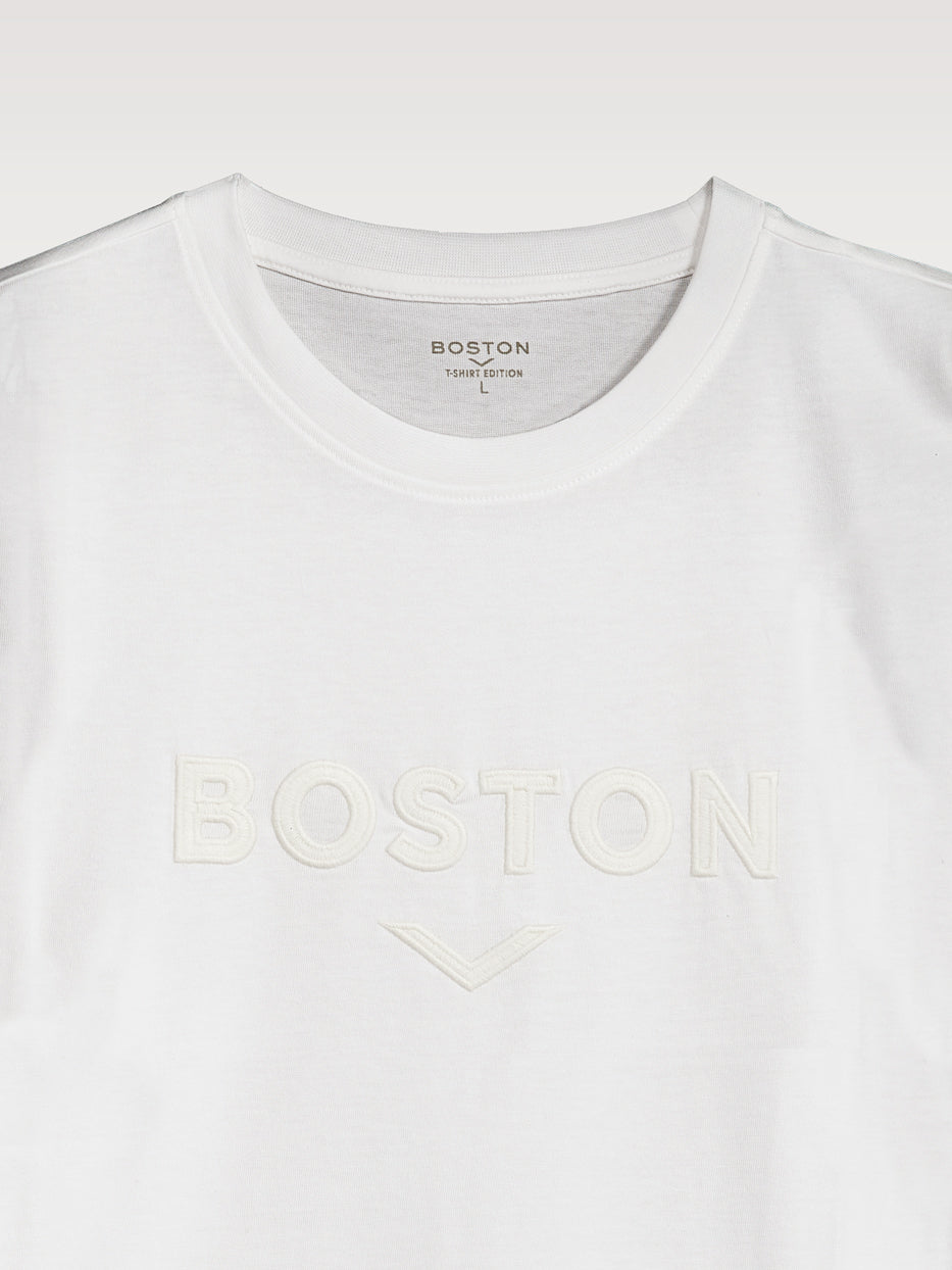 Camiseta confort logo bordado