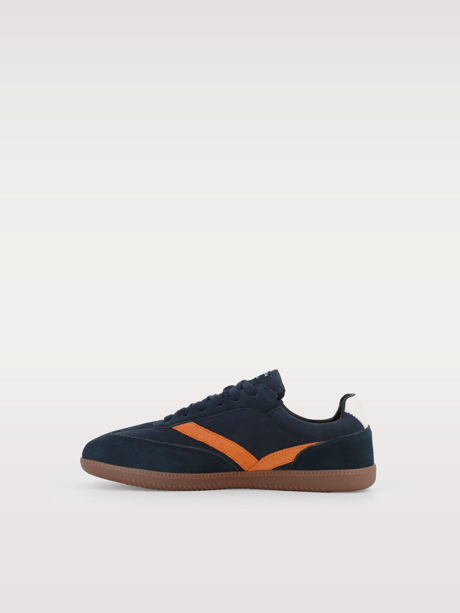 Retro leather sneakers