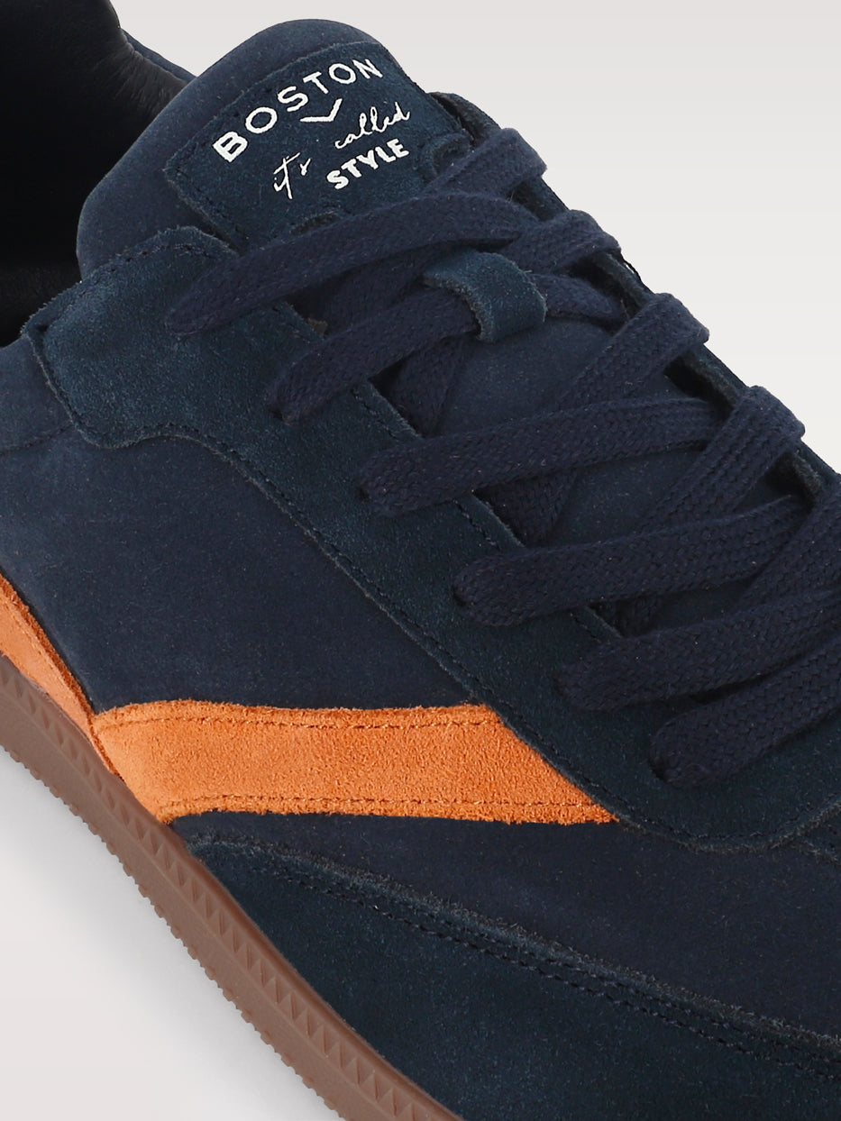 Retro leather sneakers
