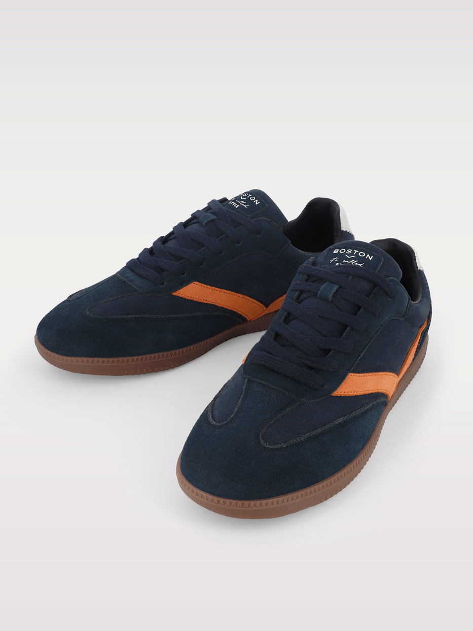Retro leather sneakers