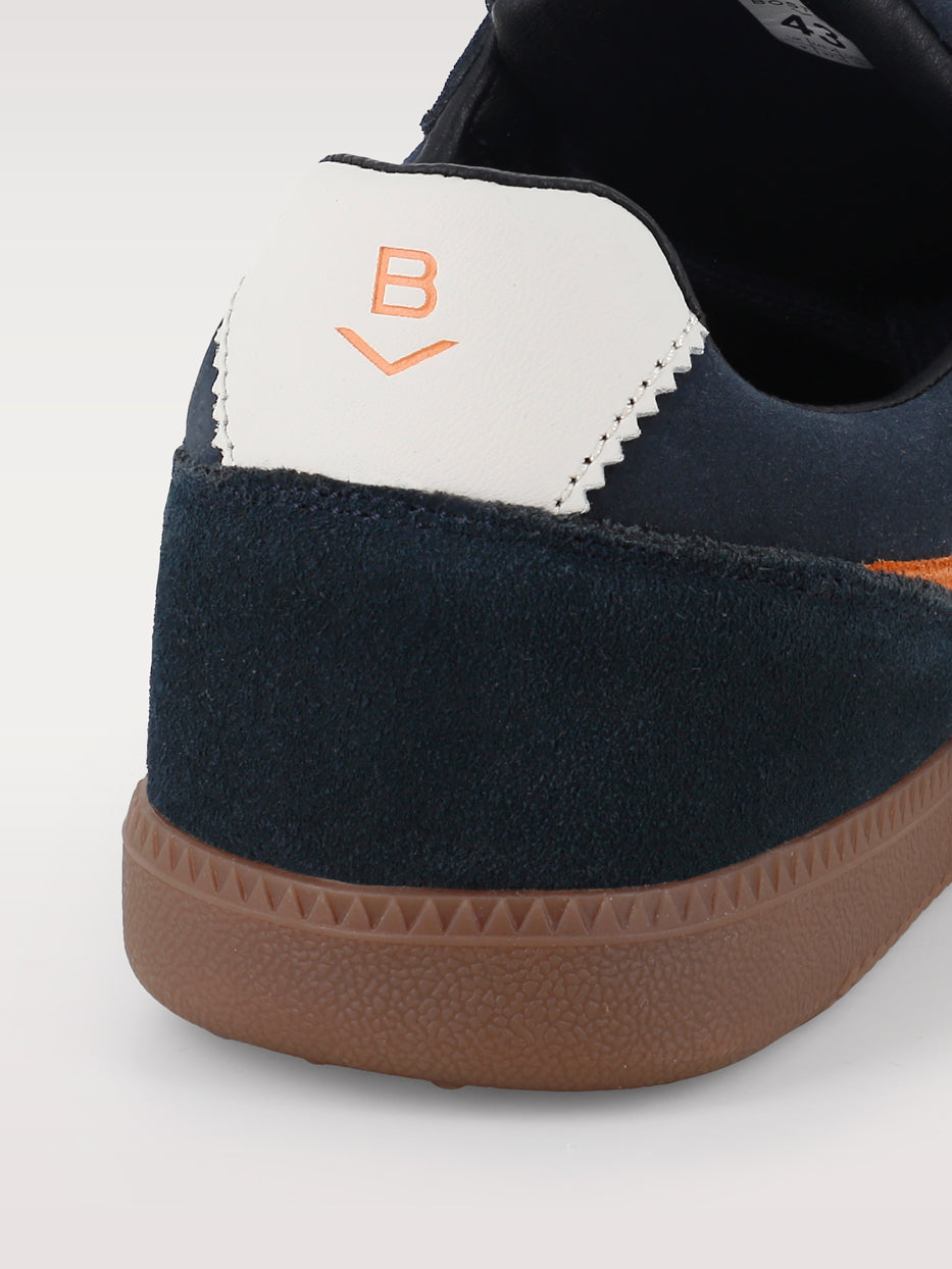 Retro leather sneakers