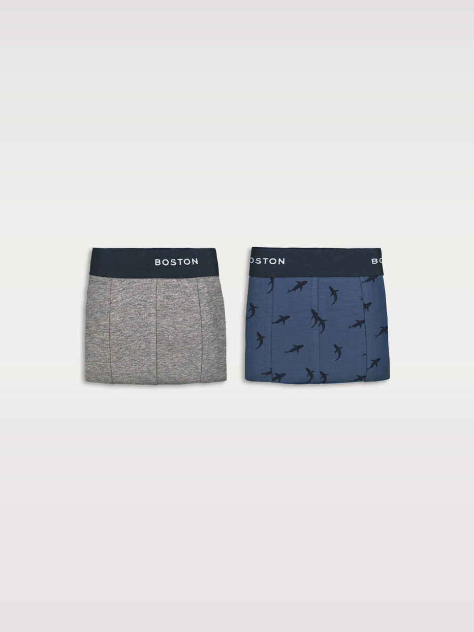 Set of printed/plain boxer shorts