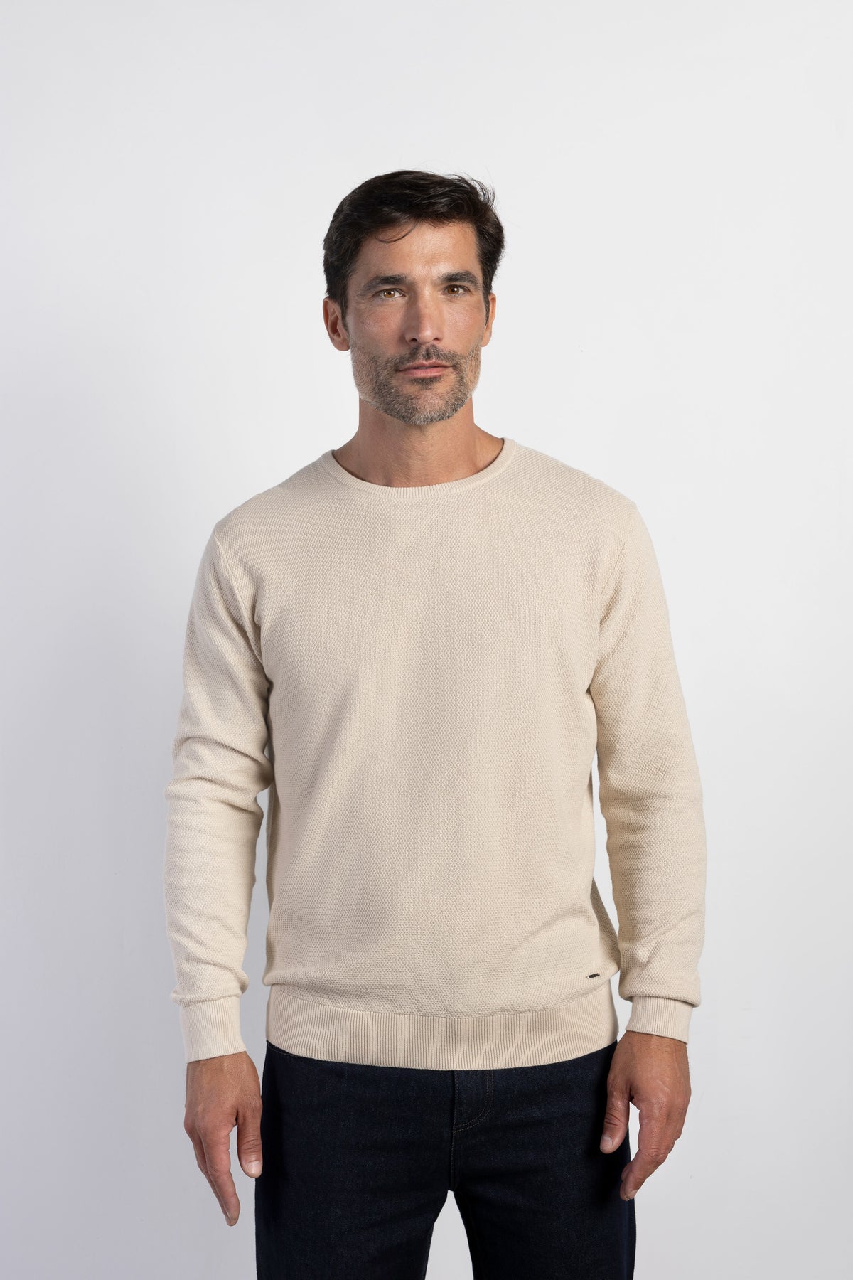 Jersey cuello caja estructura