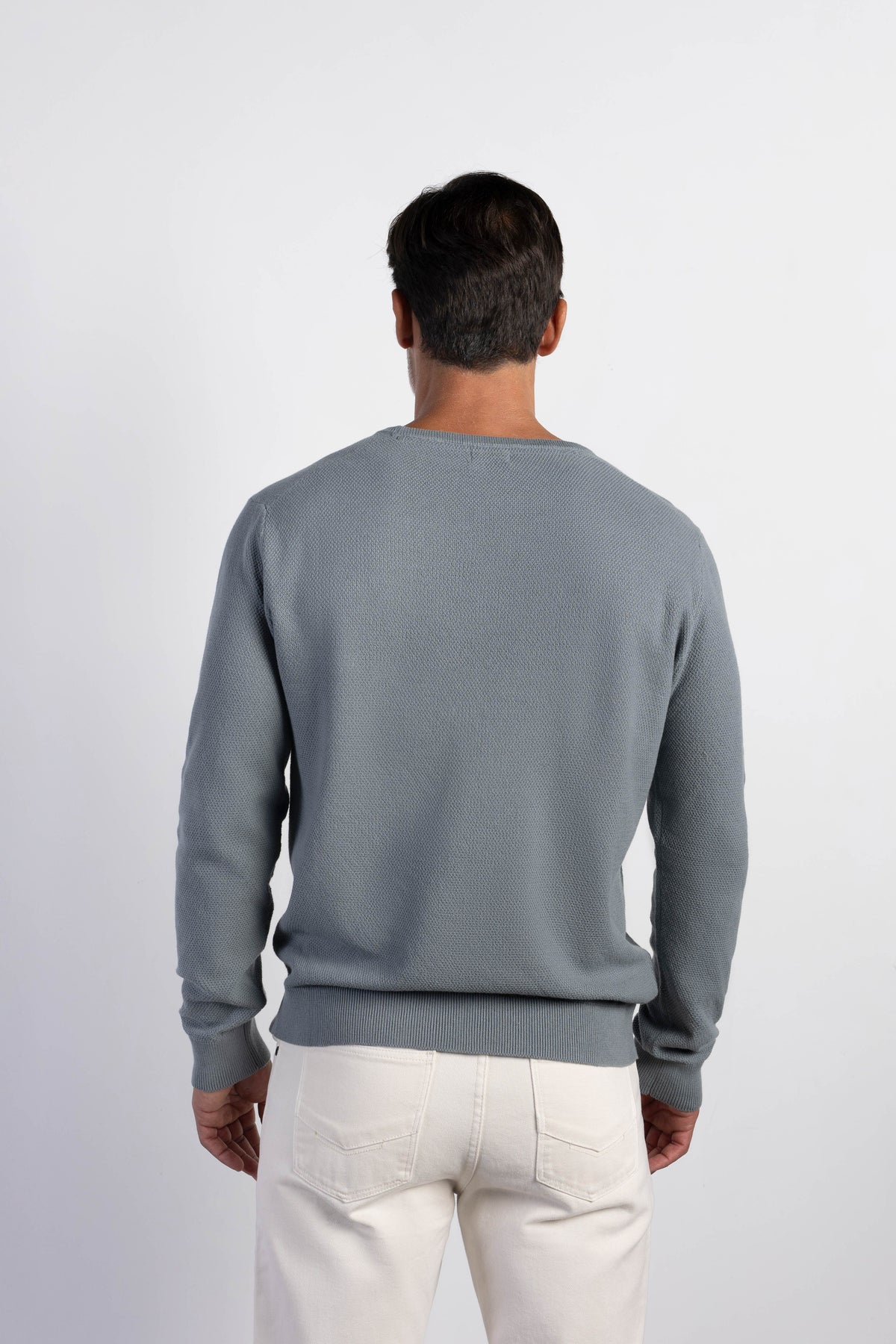 Jersey cuello caja estructura