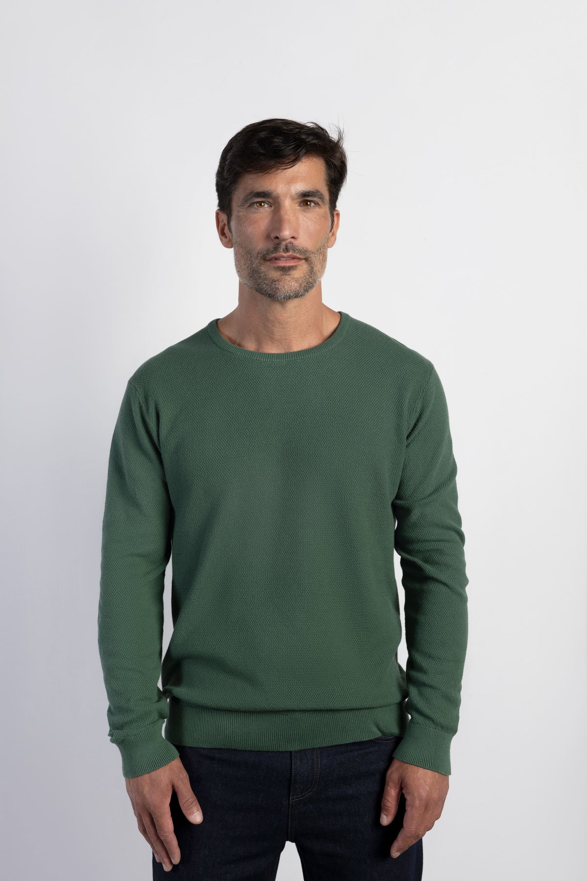 Jersey cuello caja estructura