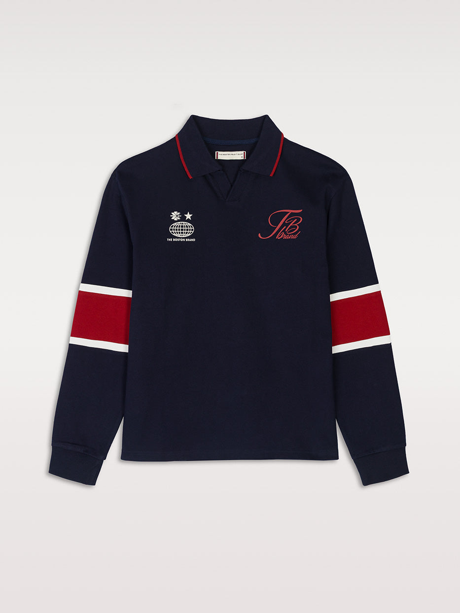 Polo relaxed fit retro rayas