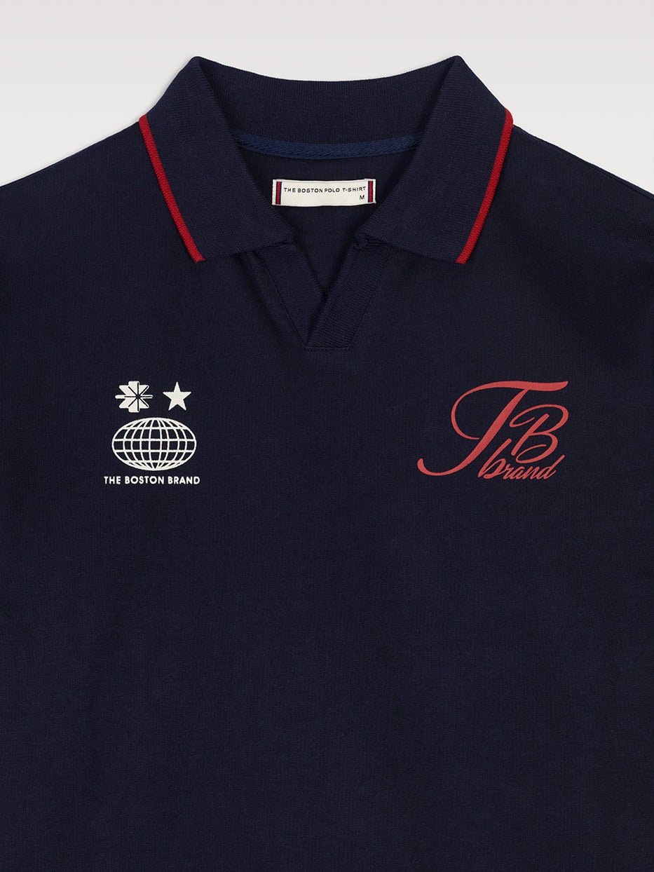 Polo relaxed fit retro rayas