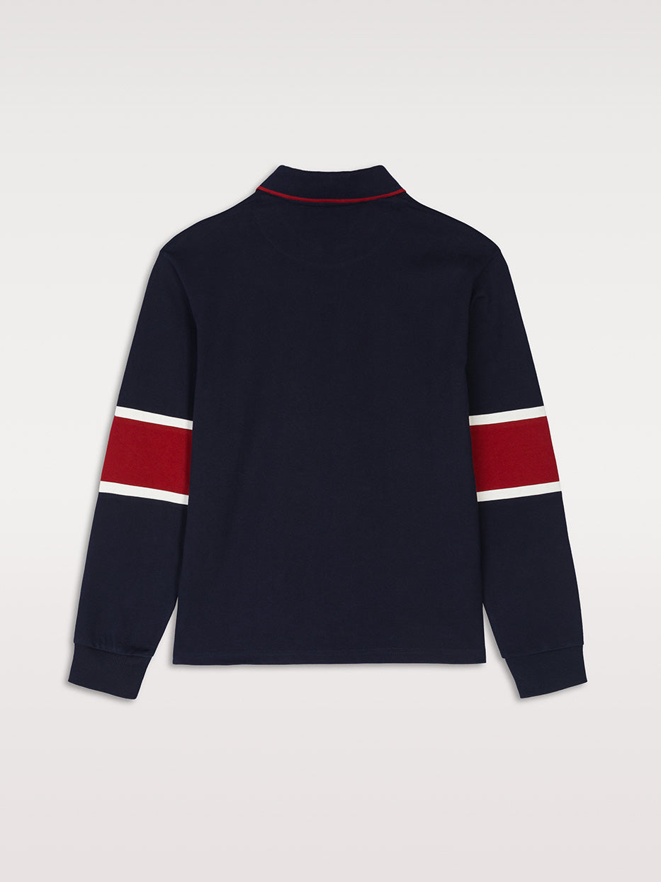 Polo relaxed fit retro rayas