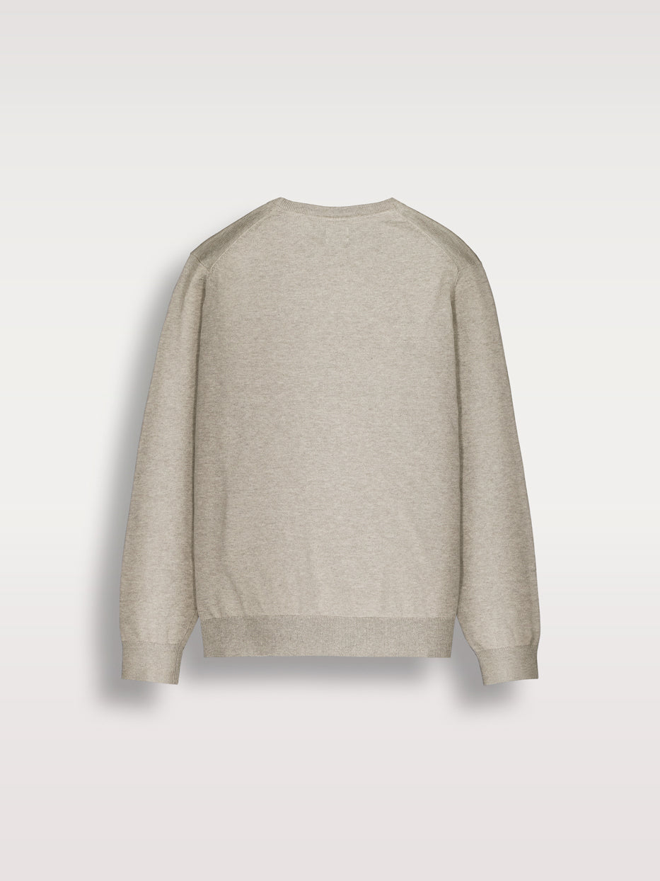 Jersey con cashmere cuello caja