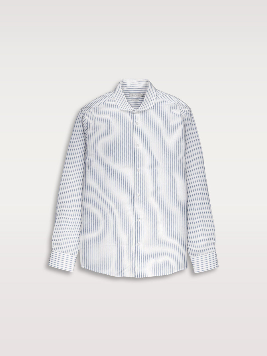 Camisa bambú slim fit rayas