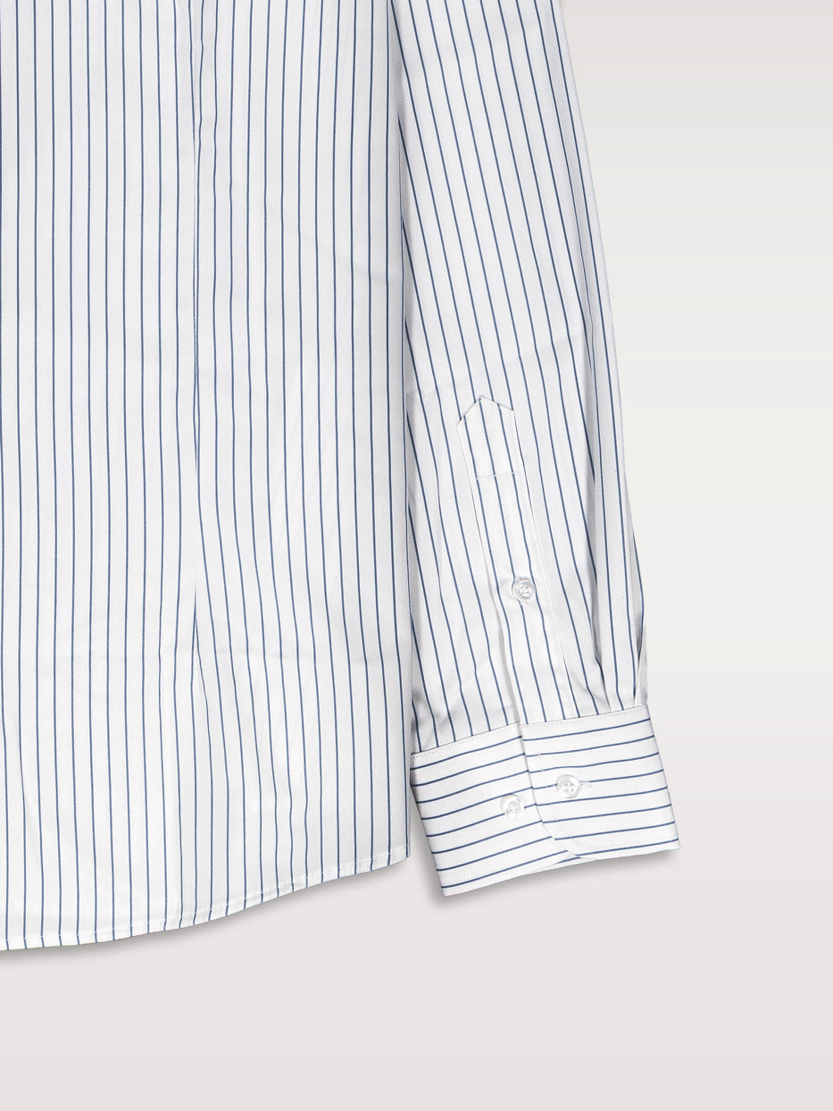 Camisa bambú slim fit rayas