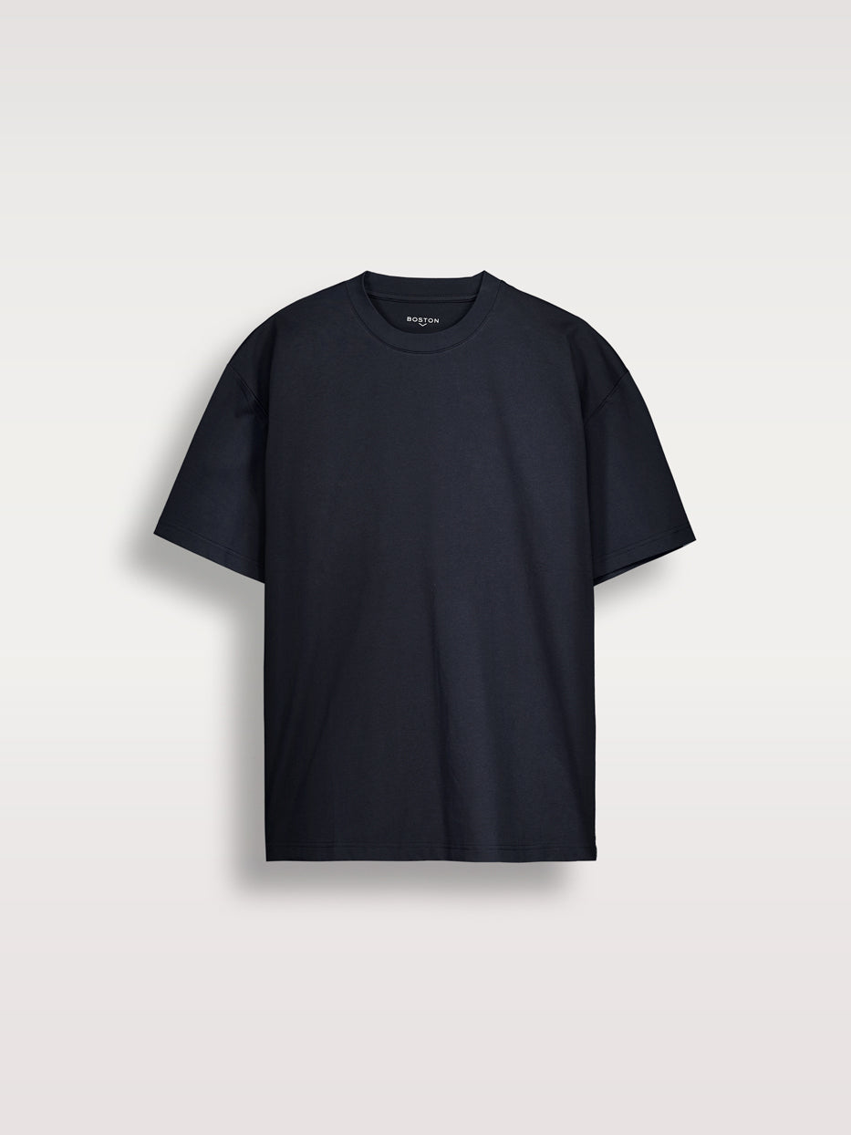 Camiseta oversize lisa manga corta