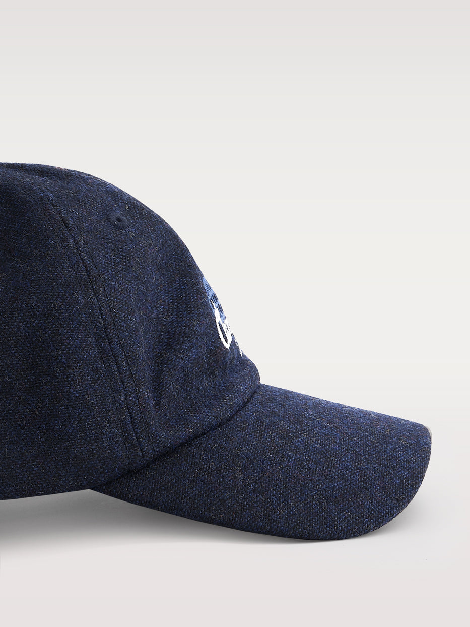 Gorra paño bordada