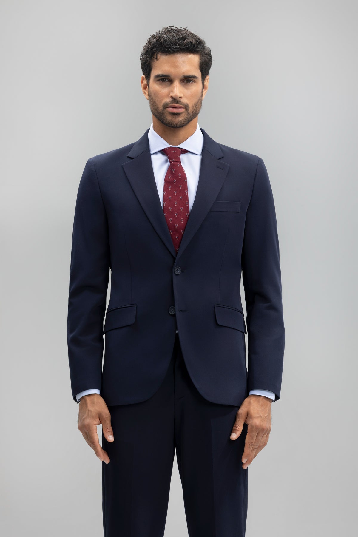 Americana traje slim fit liso