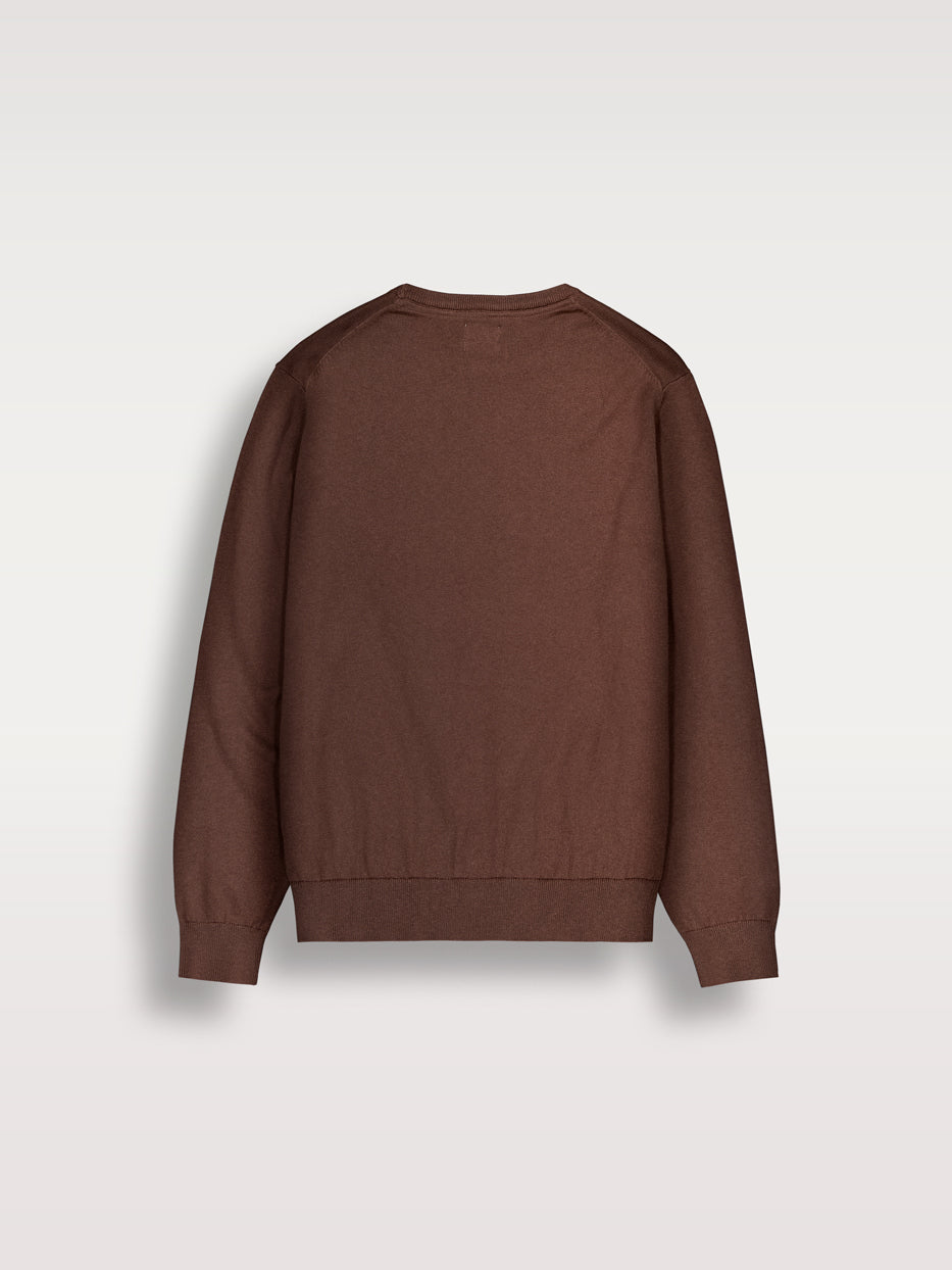 Jersey con cashmere cuello caja